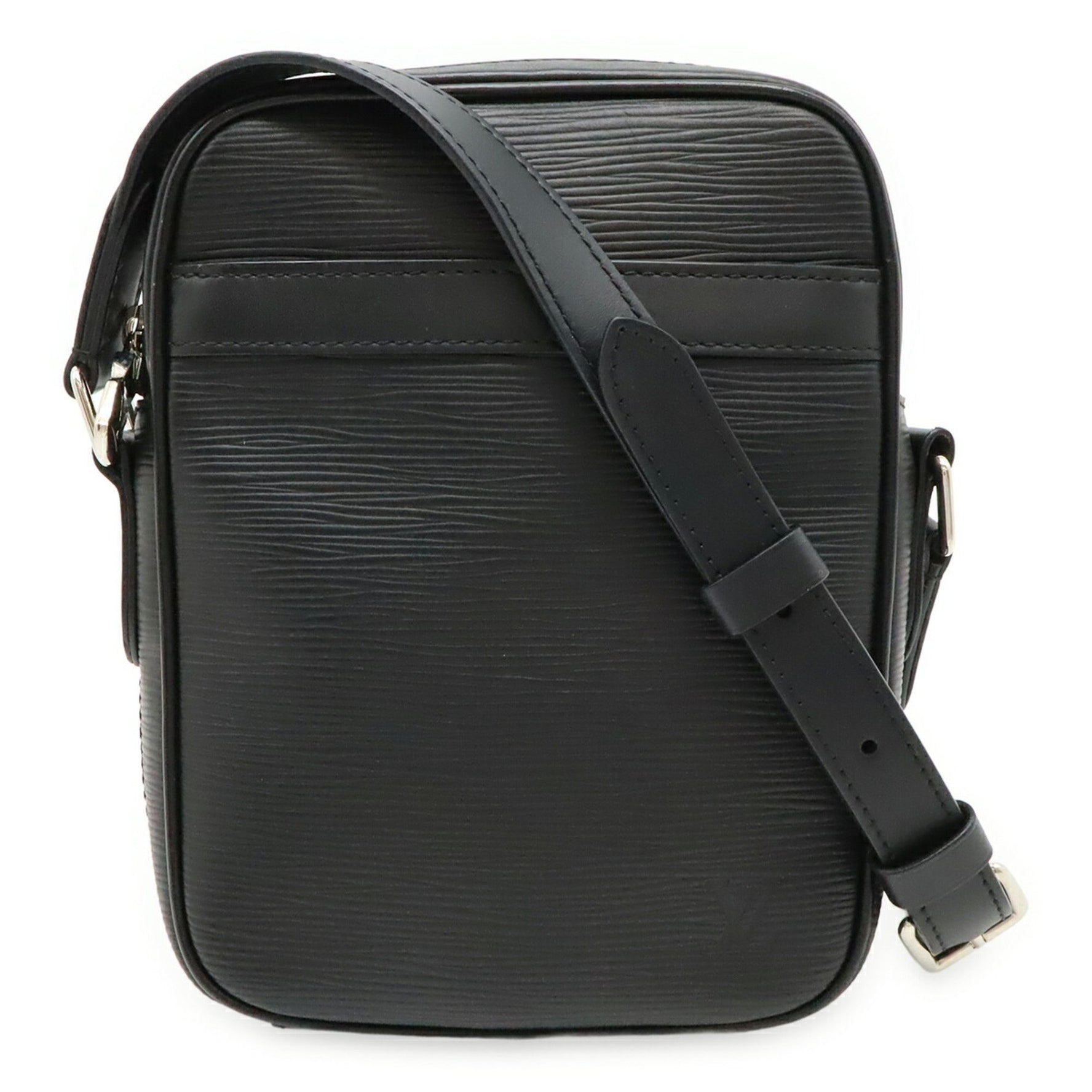LOUIS VUITTON Epi Danube PM NM Shoulder Bag Pochette Leather Noir Black M51694