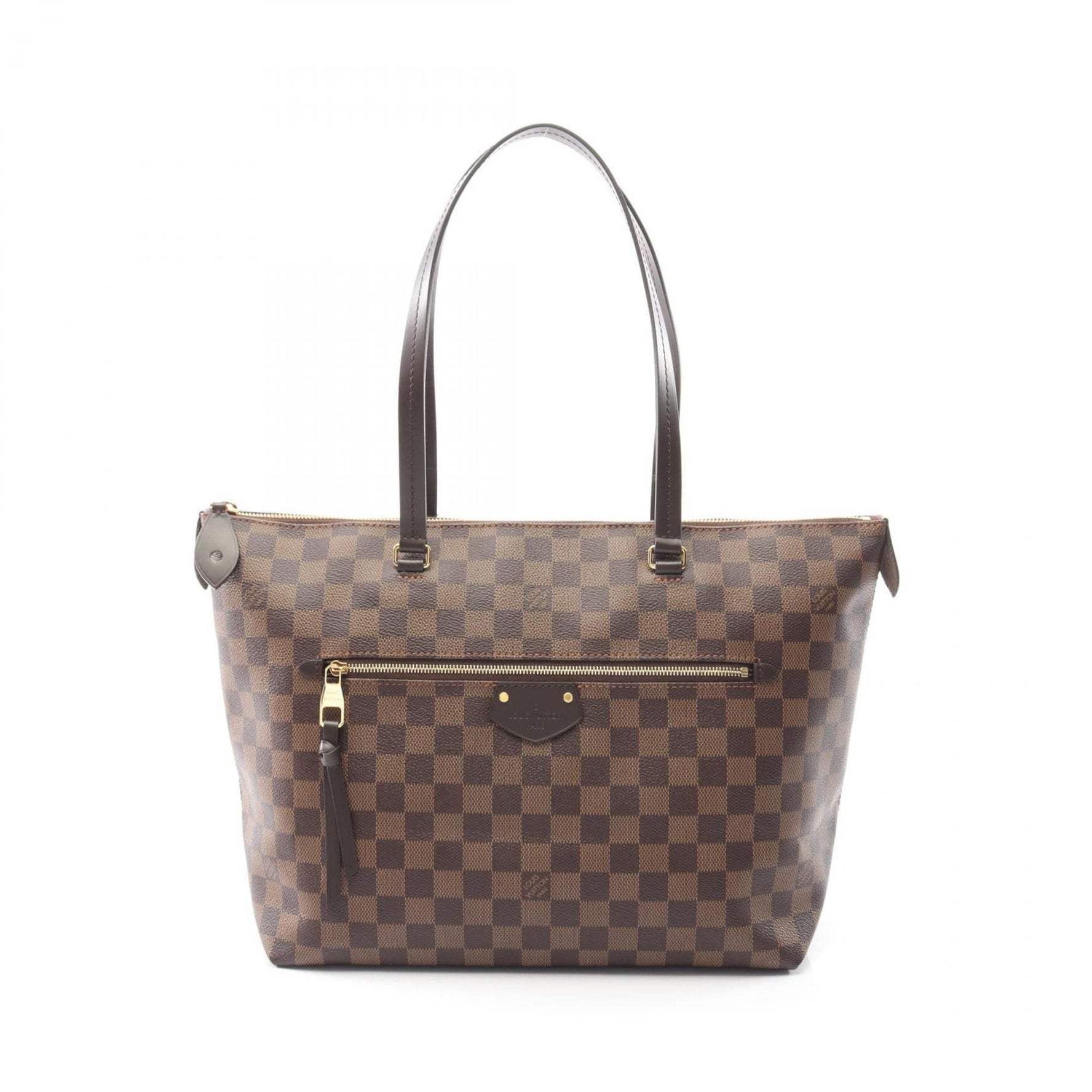 Louis Vuitton Iena MM Tote Bag, Coated Canvas and Leather with Damier Finish