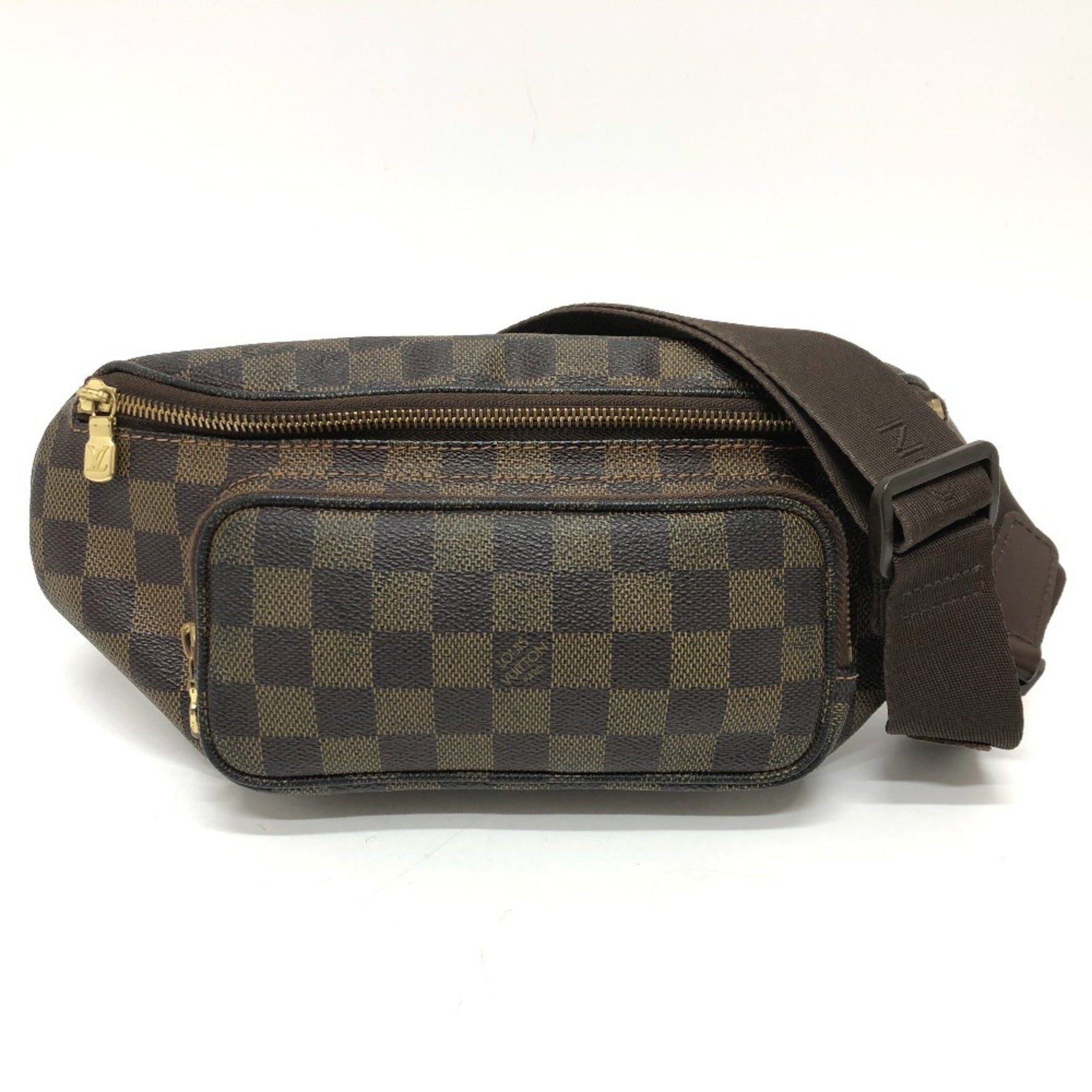 Louis Vuitton Damier Line Bumbag Mervil Bag Waist Canvas Men's Ebene Brown