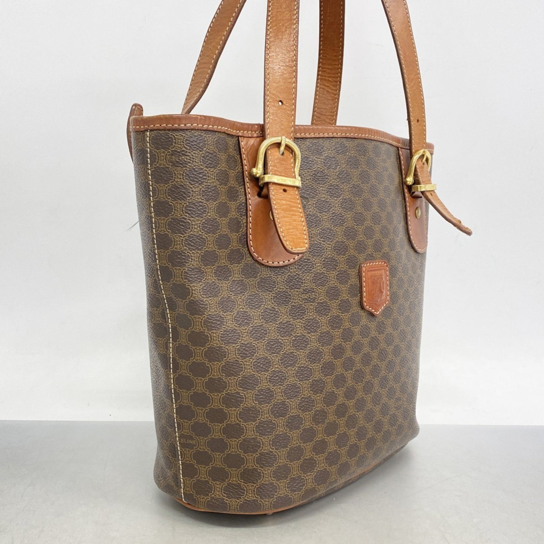 Celine tote bag, Macadam, brown, for women