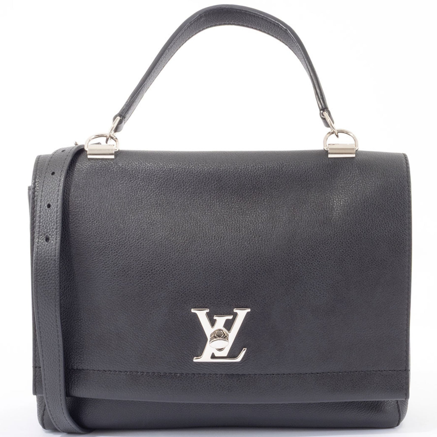 Louis Vuitton Lockme Cartable Handbag Leather Shoulder Bag