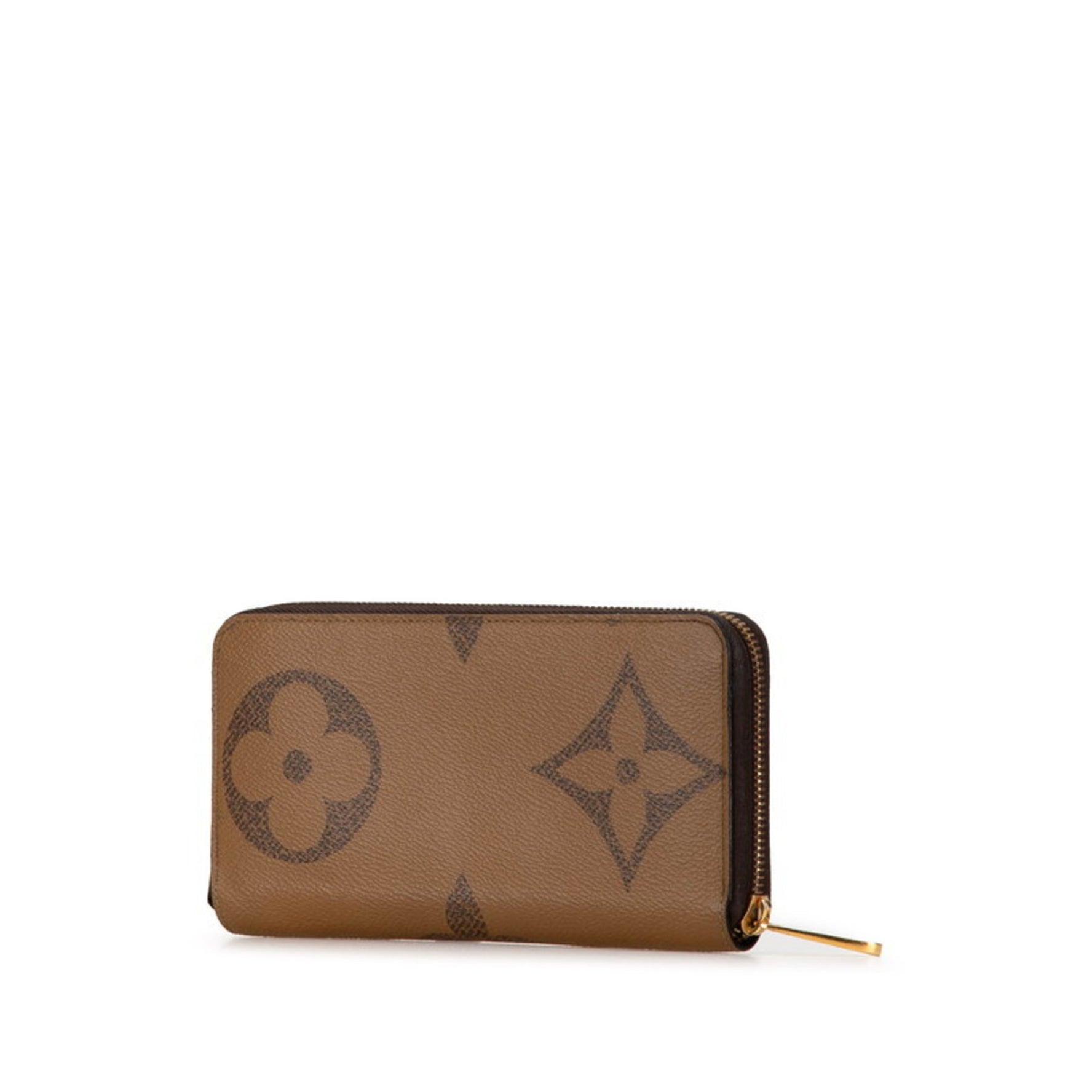 Louis Vuitton Monogram Giant Reverse Zippy Wallet Round Long M69353 Brown PVC Leather Women's LOUIS VUITTON