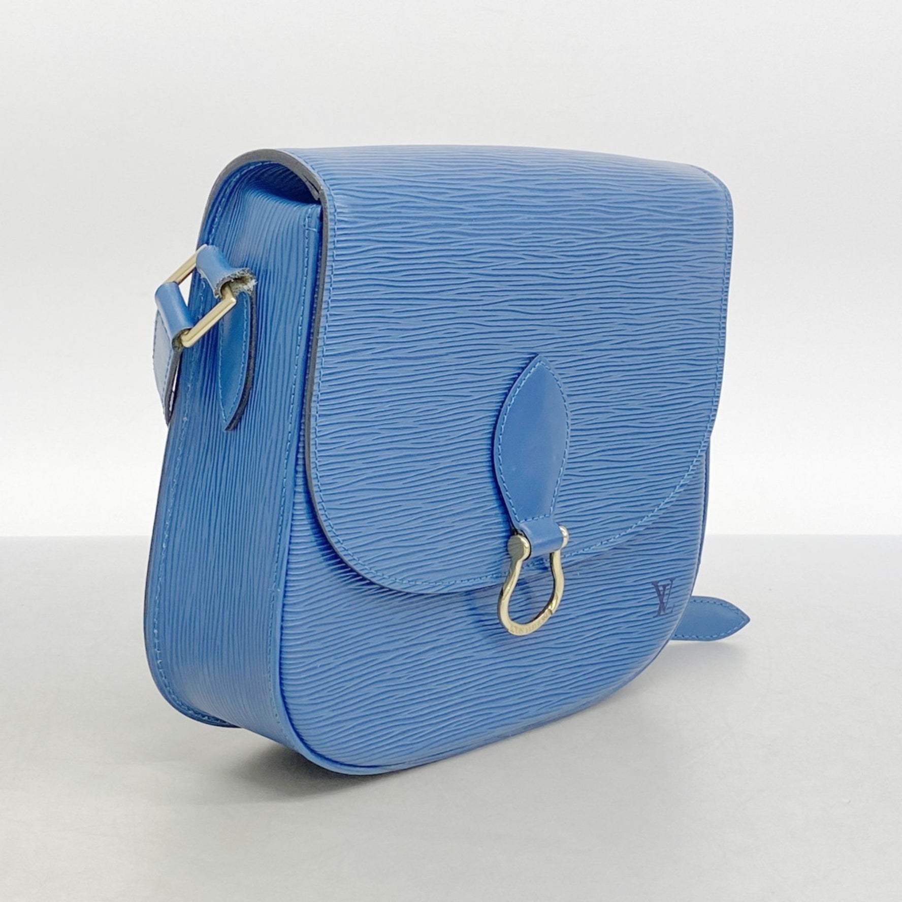 Louis Vuitton Epi Saint-Cloud Shoulder Bag M52195 Toledo Blue for Women
