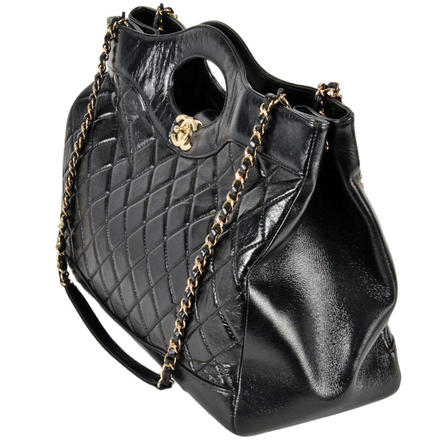 Chanel Large Bag Matelasse 31 Tote Coco Mark