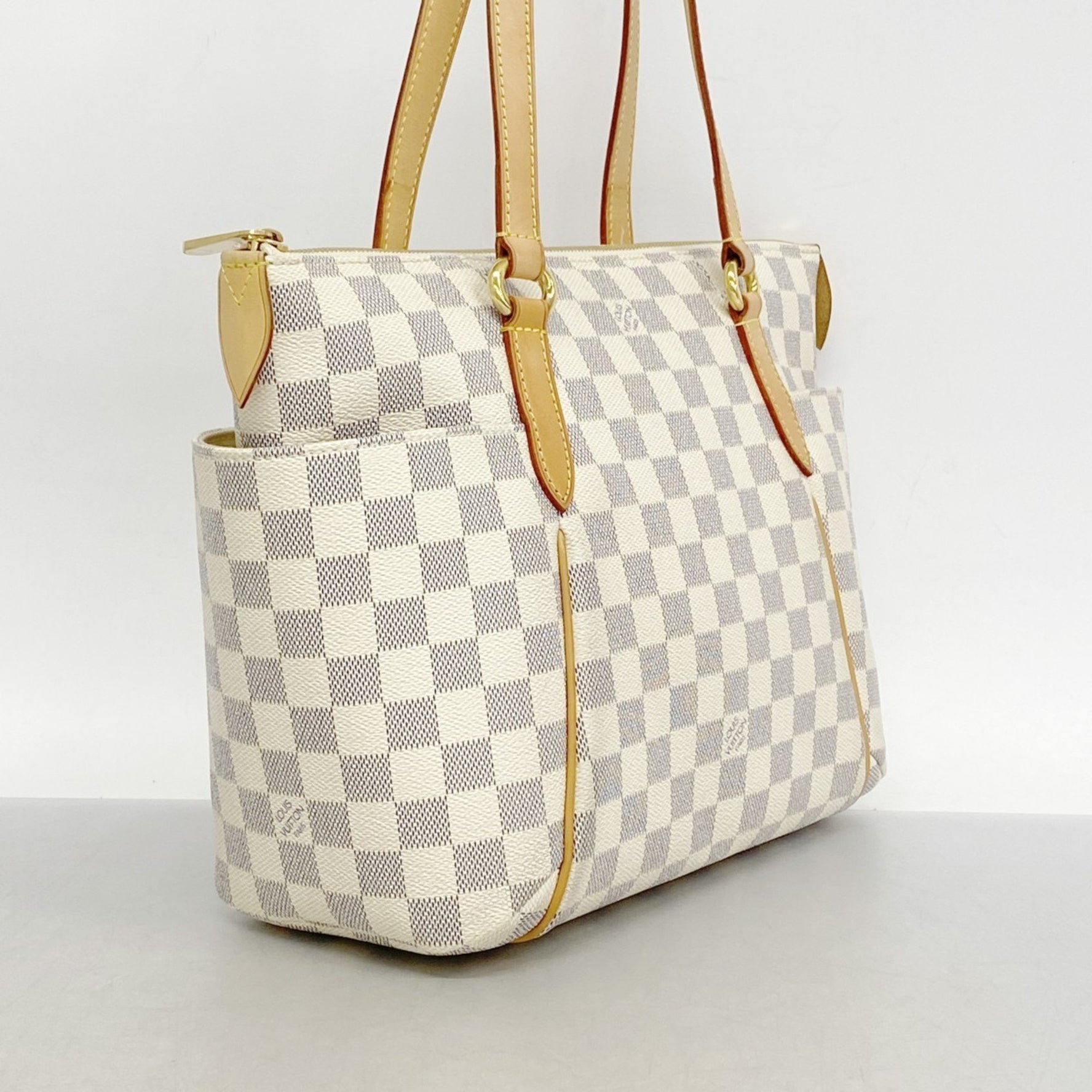 Louis Vuitton Damier Azur Totally PM Tote Bag N51261 White Women's