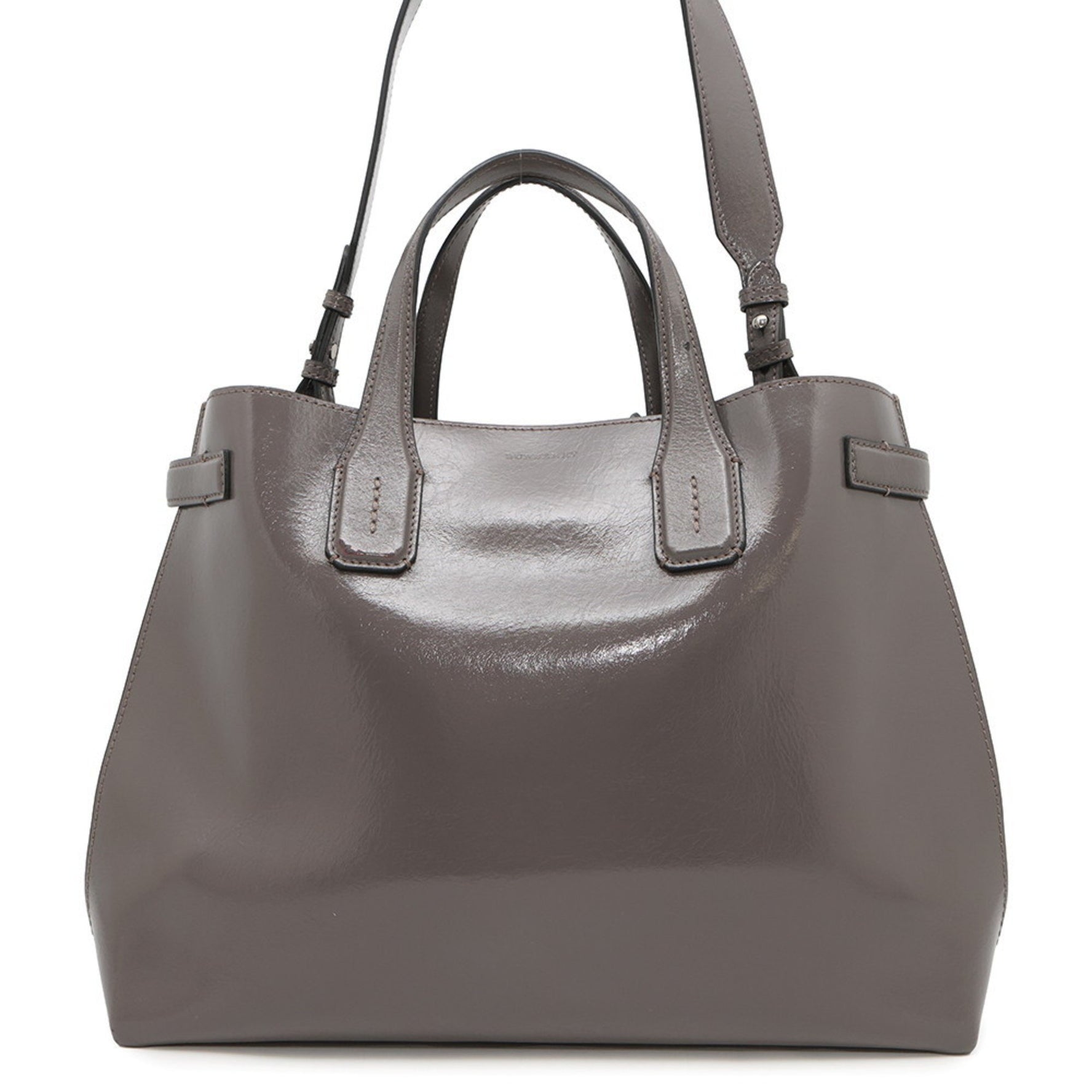 Burberry handbag soft banner leather shoulder bag