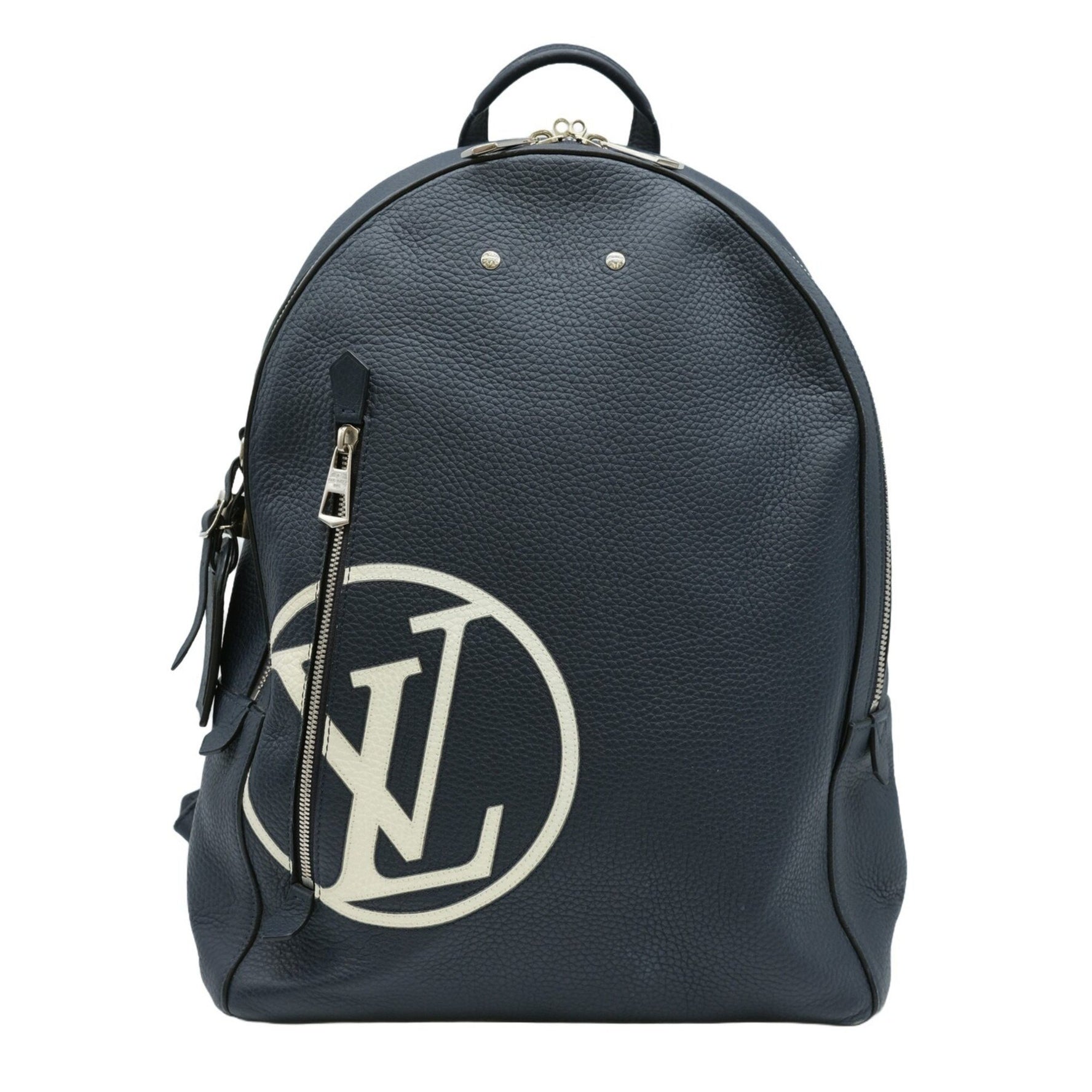Louis Vuitton LV Circle Armand Backpack, Taurillon Calfskin, Dark Navy