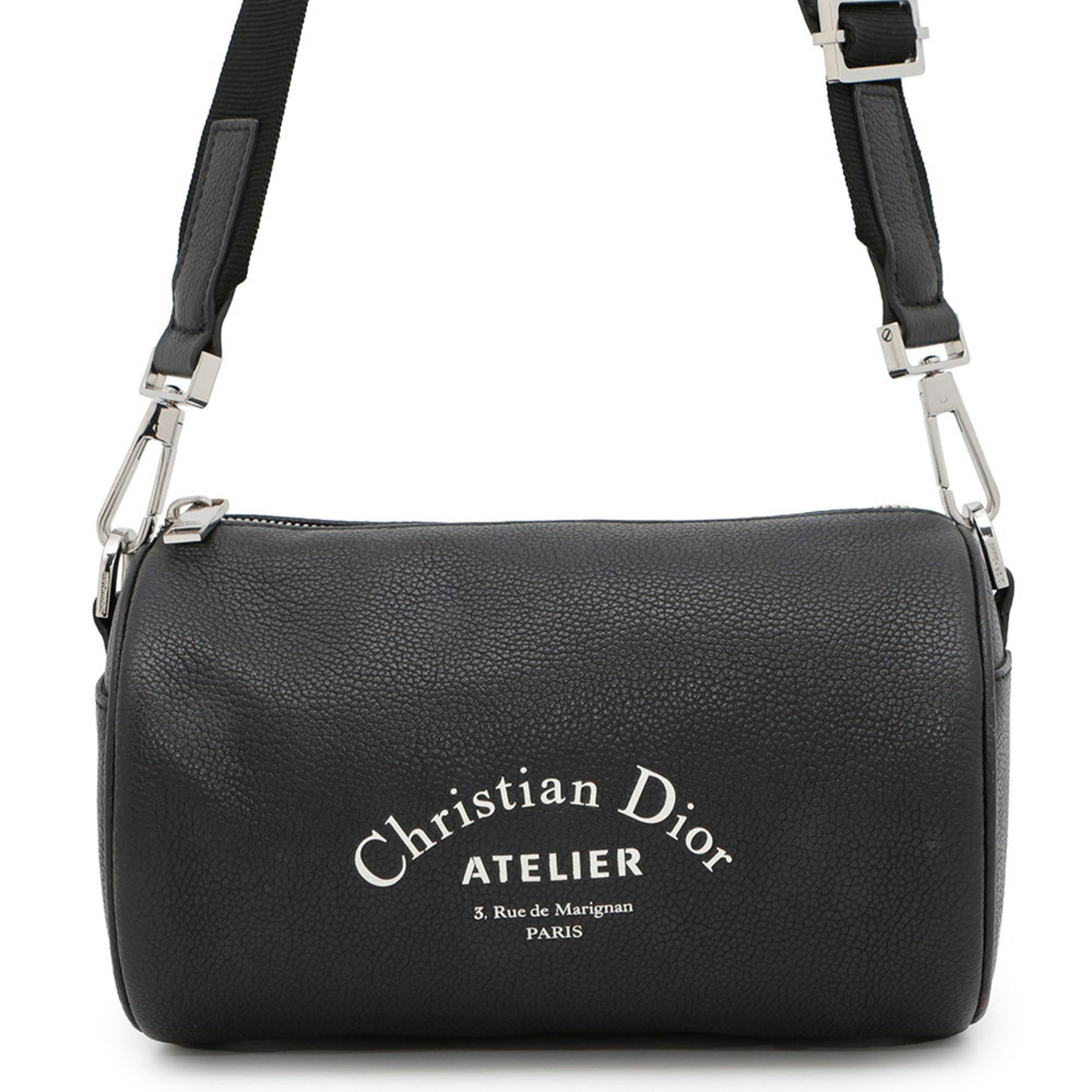 Christian Dior shoulder bag, leather, black.