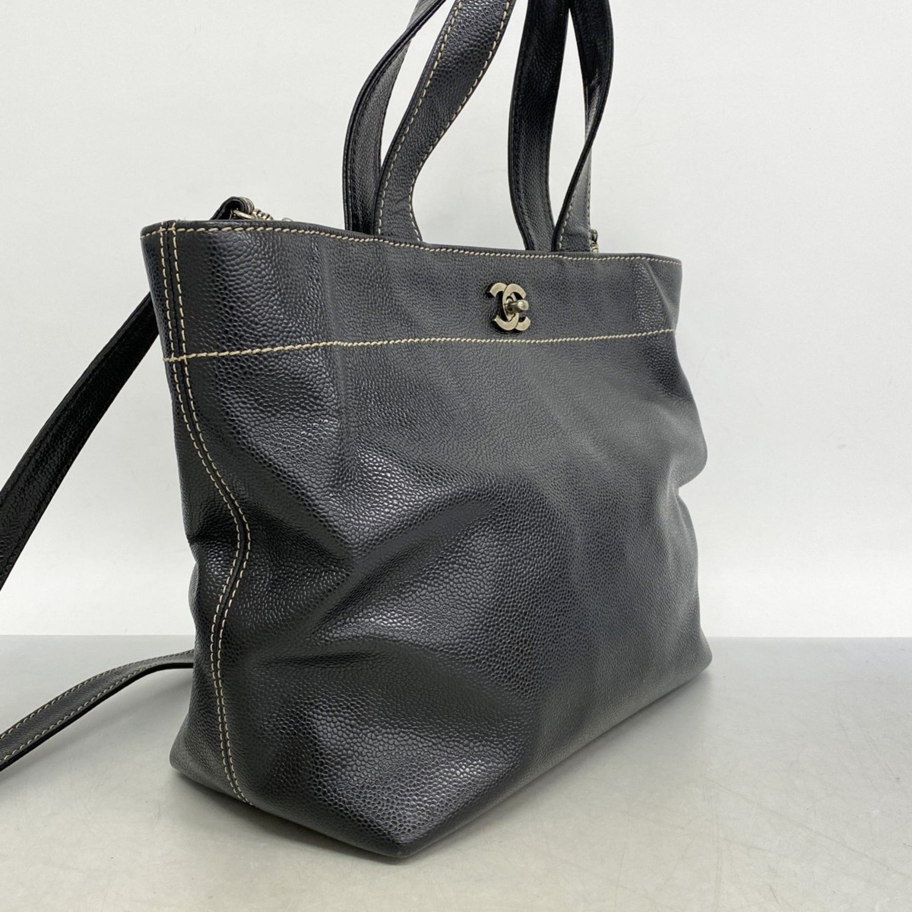 Chanel caviar skin handbag