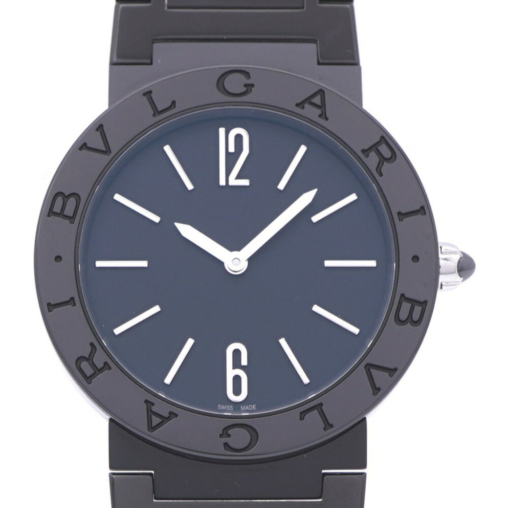 Like new Bvlgari Quartz Black DLC Coating Watch SS Dial