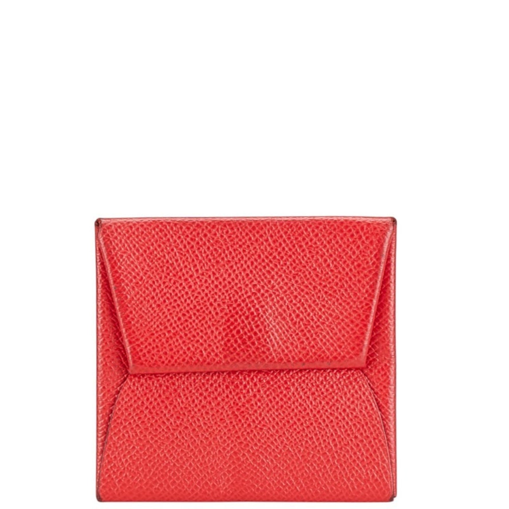 Hermes Bastia Coin Case, Purse, Rouge Kazak, Epsom Leather, Women's, HERMES