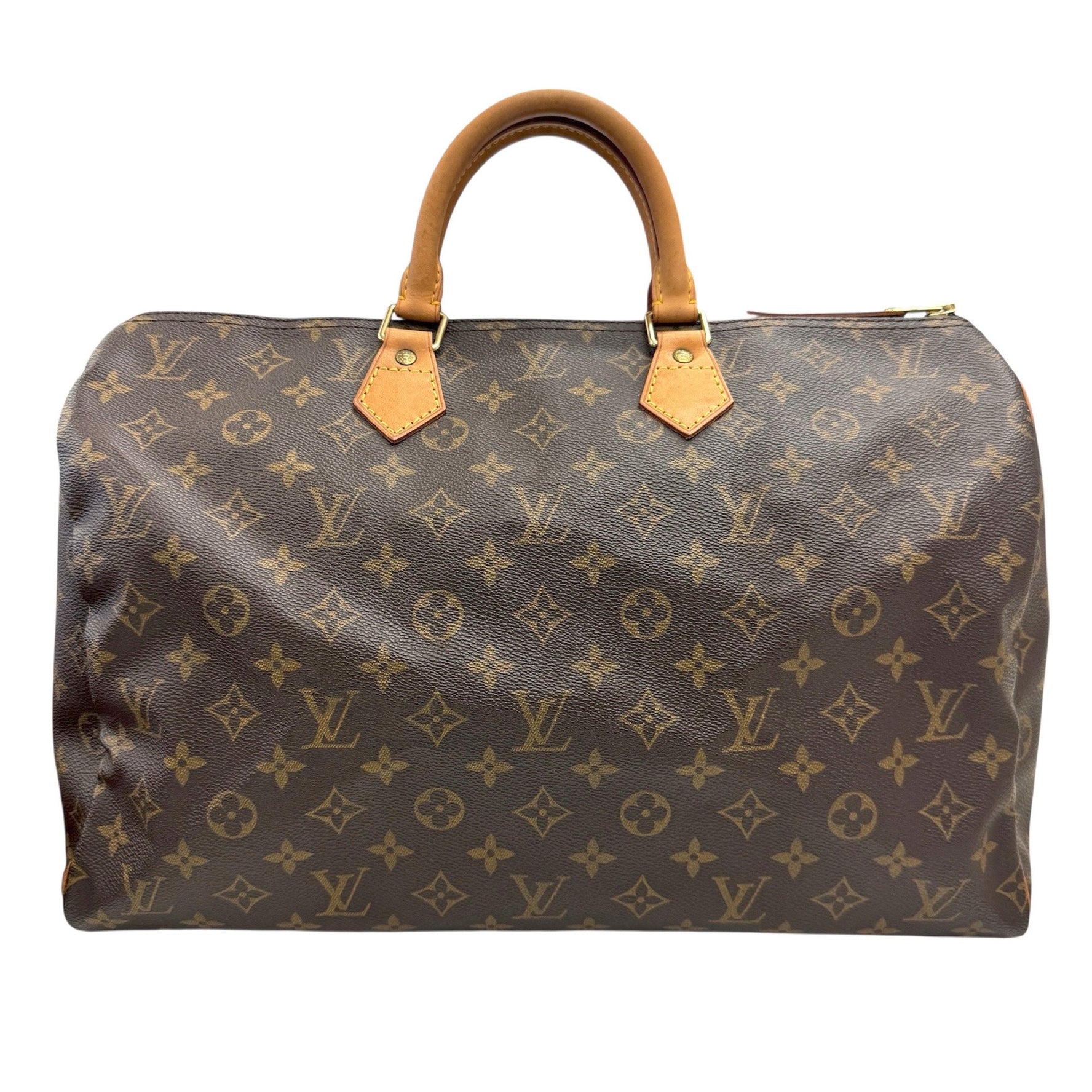 LOUIS VUITTON Speedy 40 Handbag/Boston Bag Monogram Brown for Men and Women