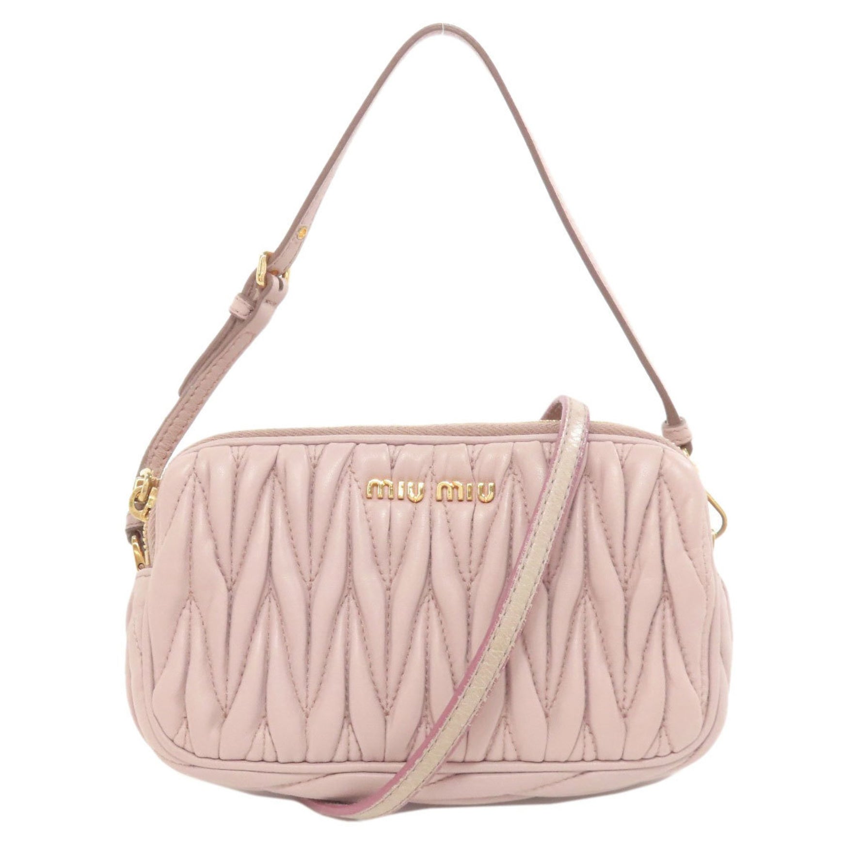 Miu Miu Miu Matelasse Handbag Calf Leather MIUMIU
