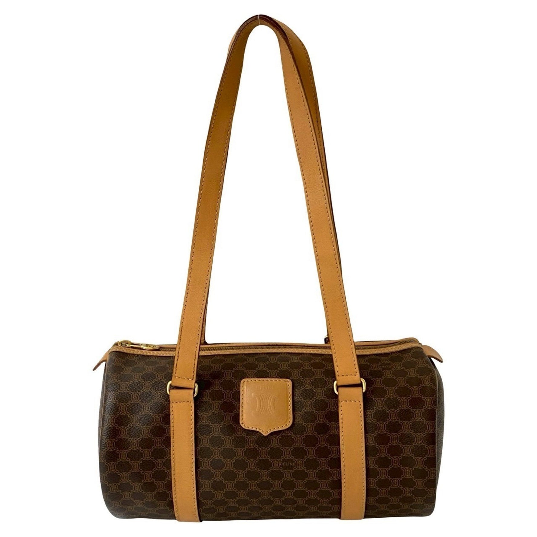 CELINE Macadam Blason with Triomphe logo, leather handbag/semi-shoulder bag