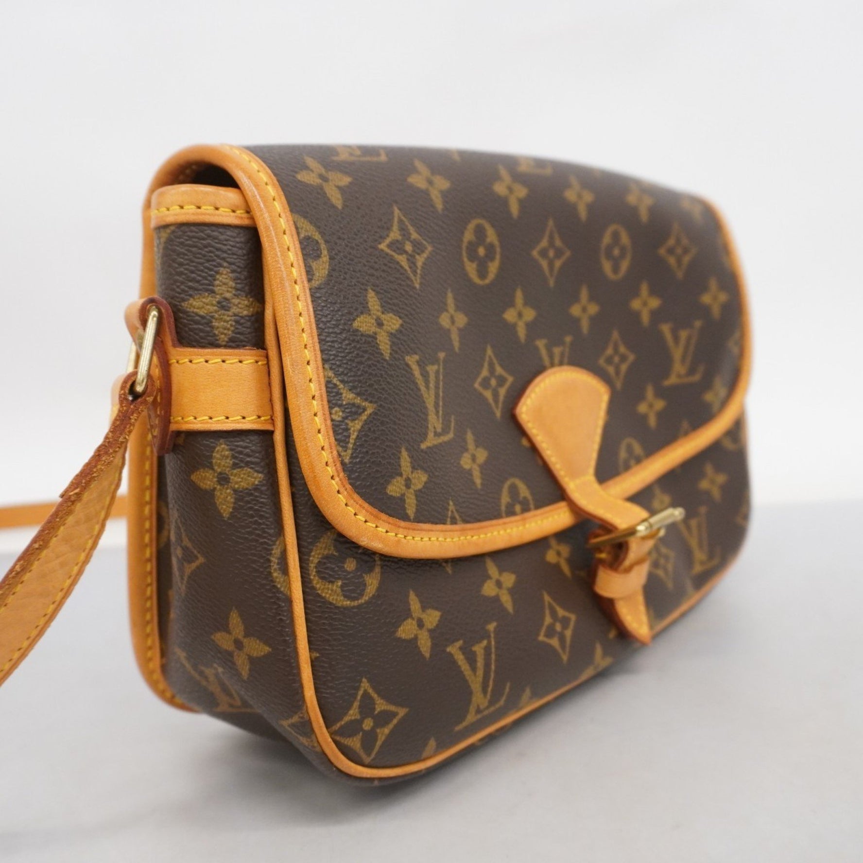 Louis Vuitton Monogram Sologne Shoulder Bag M42250 Brown Women's
