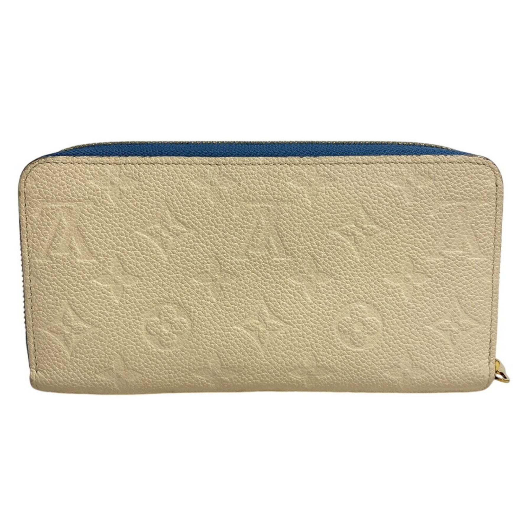 Louis Vuitton Wallet Zippy Round Monogram Empreinte Coin Purse Beige