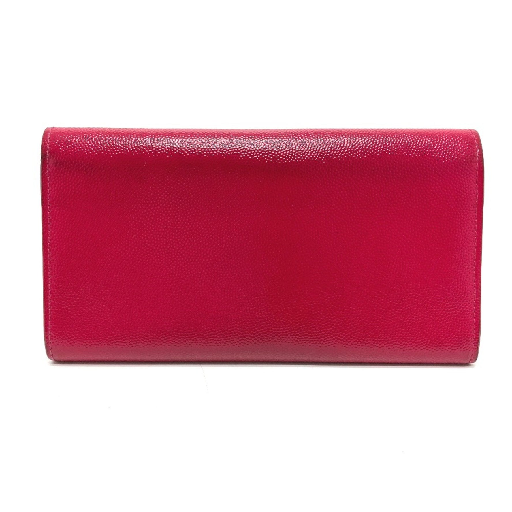 Saint Laurent Paris logo Bifold fashion accessory Long Wallet Fusha pink