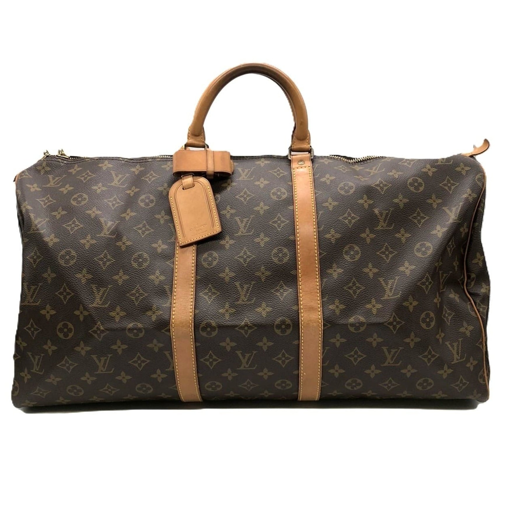 LOUIS VUITTON Keepall 55 Boston Bag Monogram