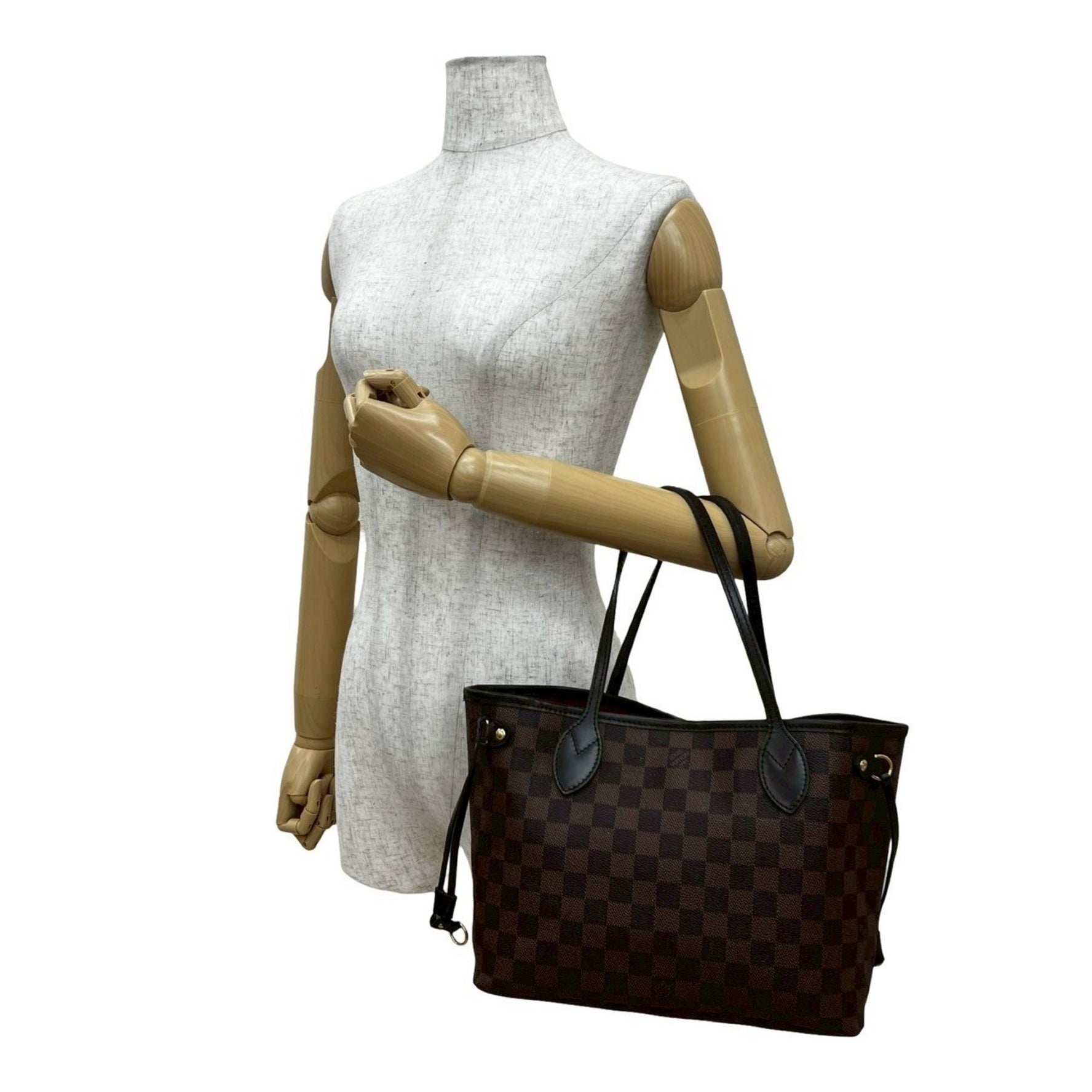 LOUIS VUITTON Neverfull PM Damier Leather Tote Bag