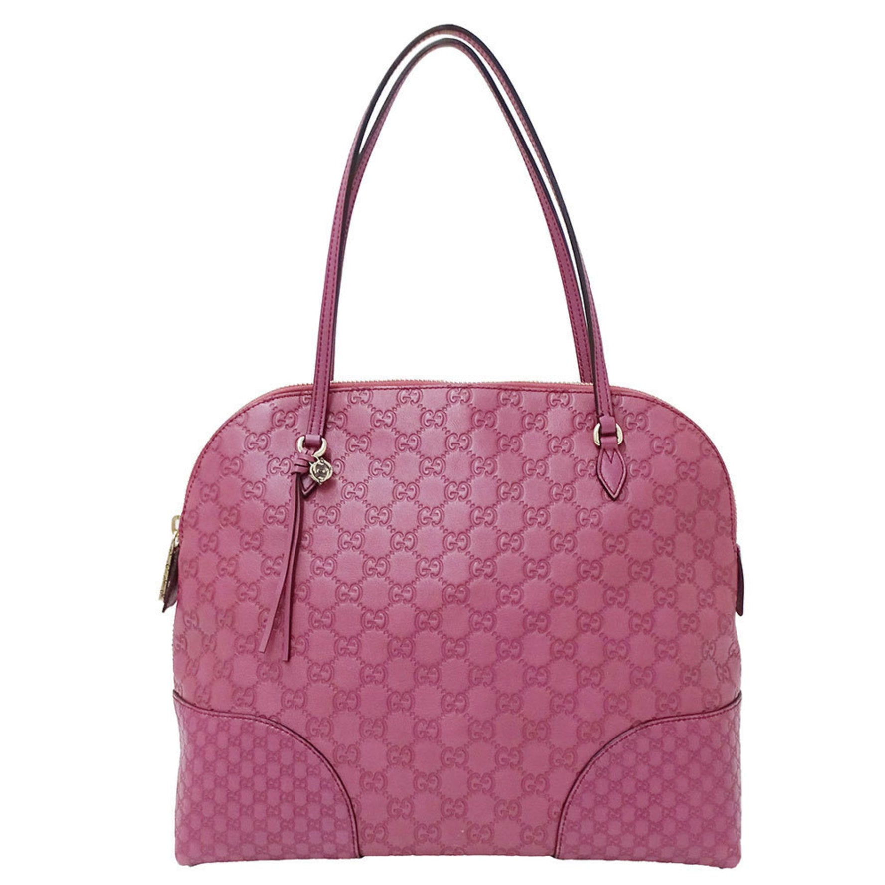 Gucci Women's Shimmer Leather Tote Bag in Magenta and Purple (Product Code: 323673)