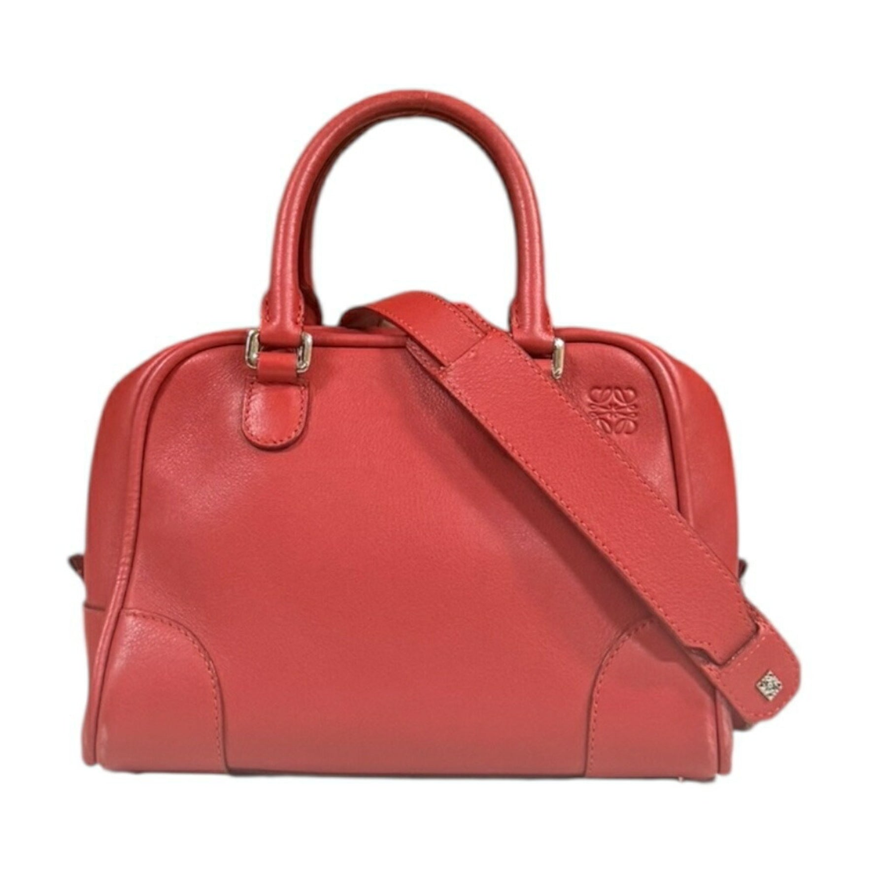 Loewe Amazona 75 Small Shoulder Bag in Red Leather