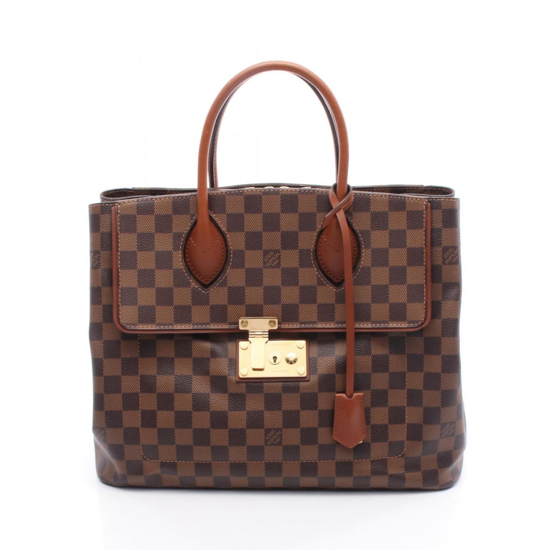 Louis Vuitton Ascot Handbag, PVC-Coated Canvas and Leather Damier