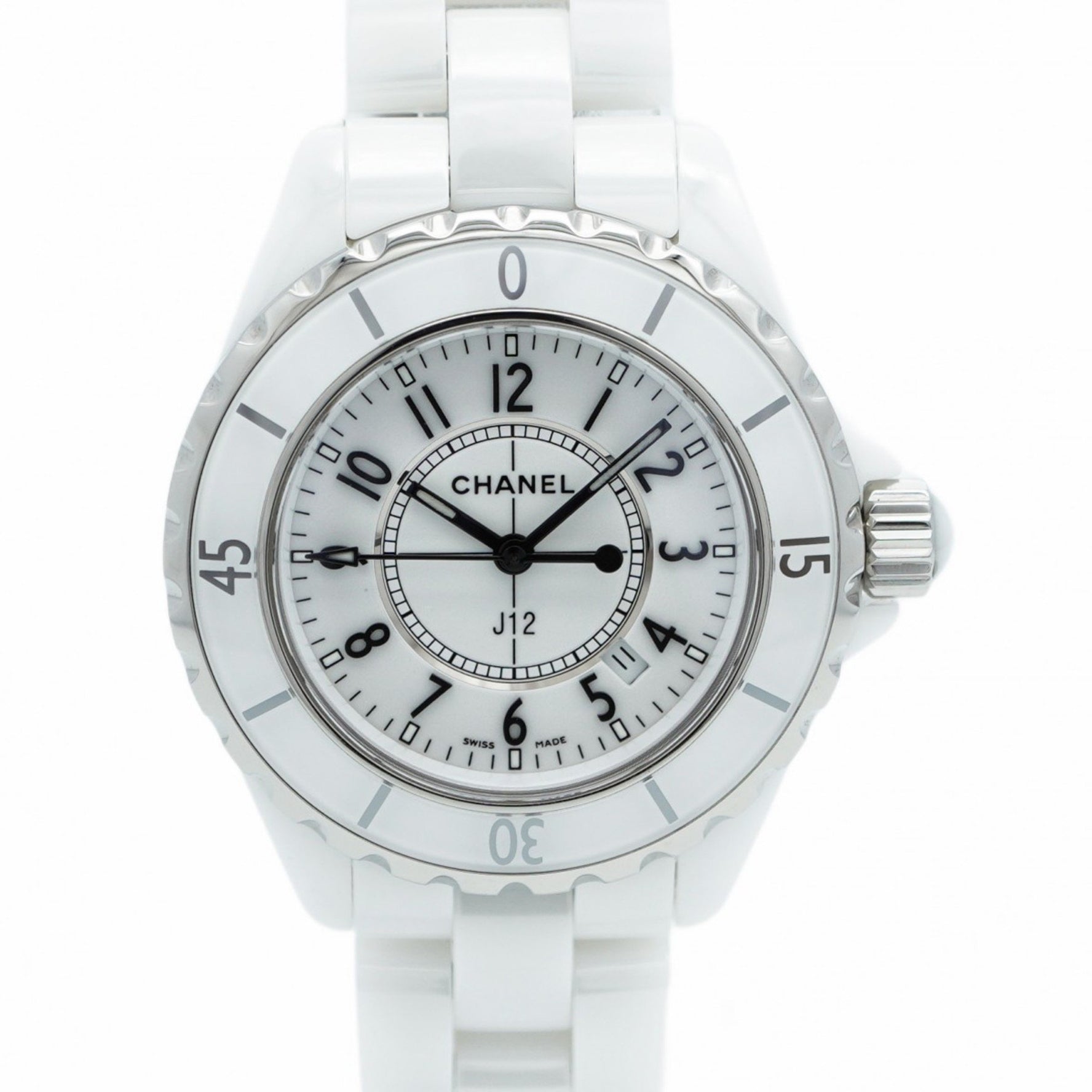 Chanel J12 H0968 White Dial Women's Watch