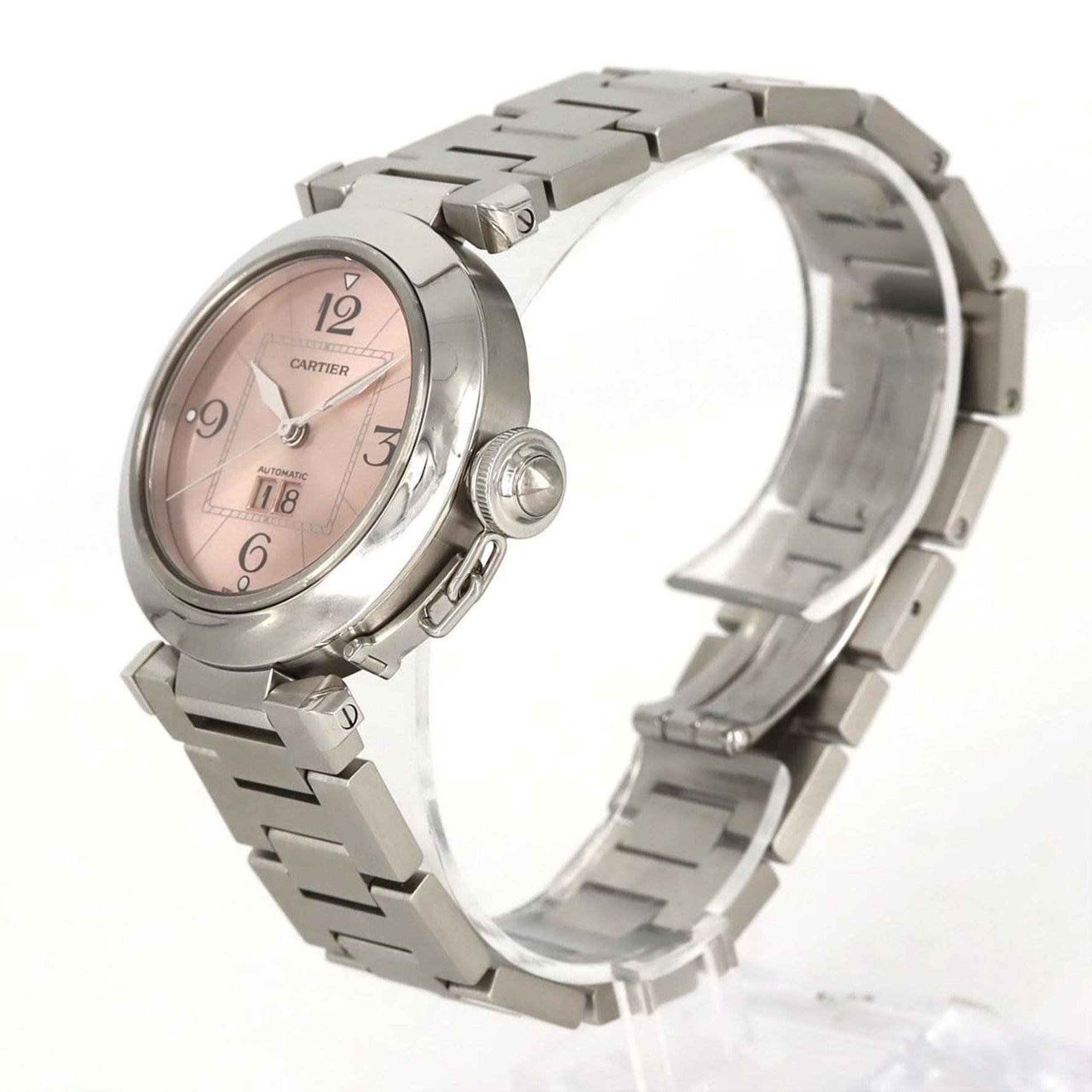 Cartier Pasha C Grande Date Stainless Steel Automatic Watch