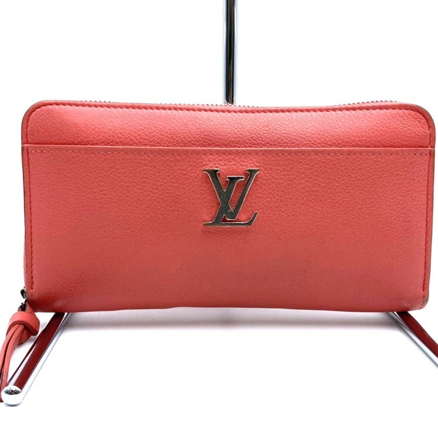 Louis Vuitton Zippy Lock Me Long Wallet Blossom Leather