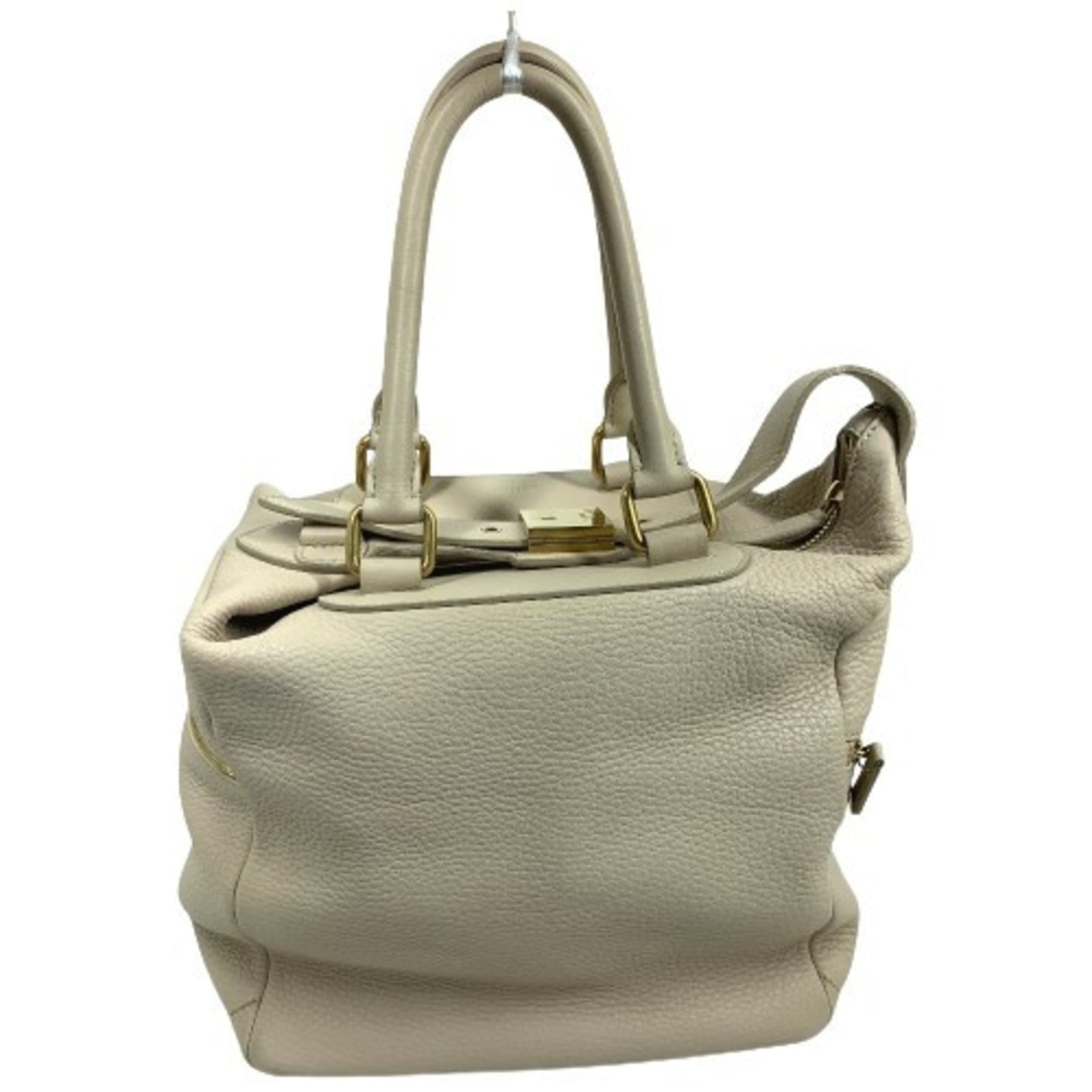 CELINE Old Logo Mini Boston Handbag, Leather