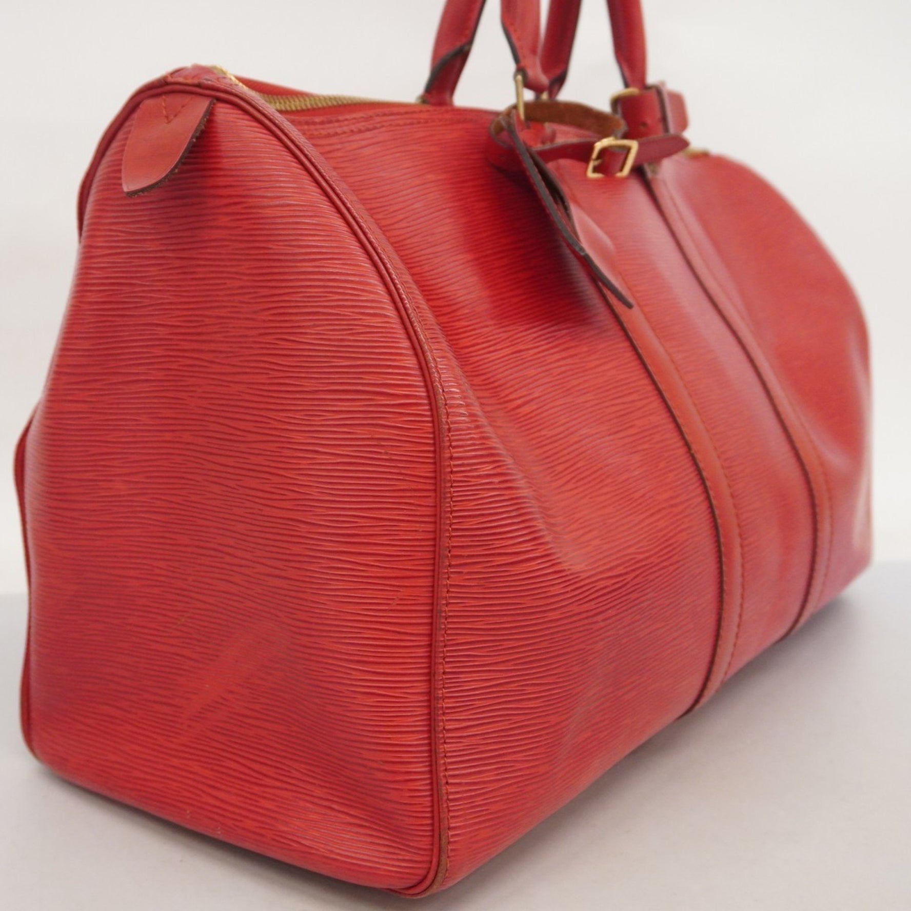 Louis Vuitton Epi Keepall 45 Boston Bag Castilian Red for Men and Women