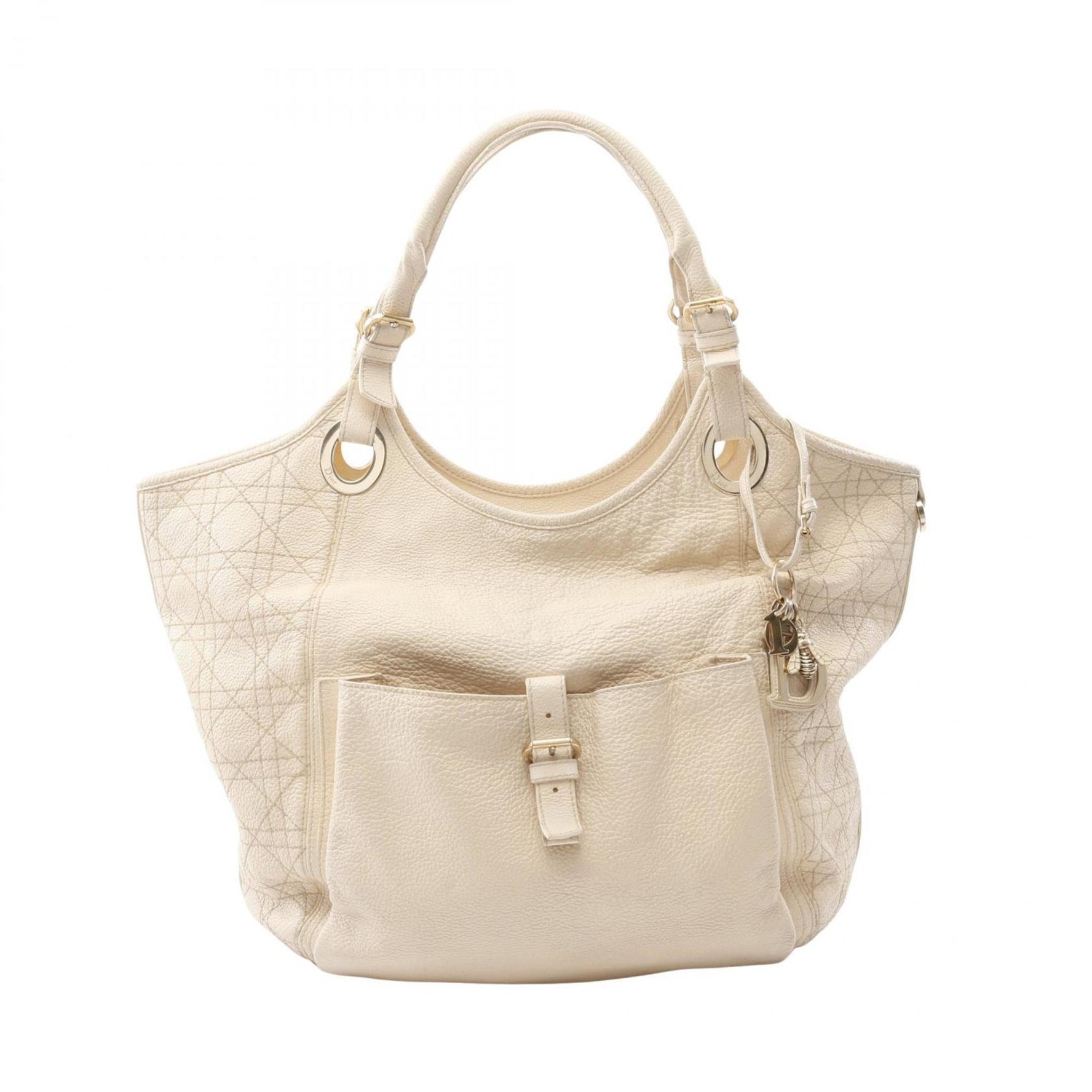 Christian Dior Cannage Tote Bag, Leather
