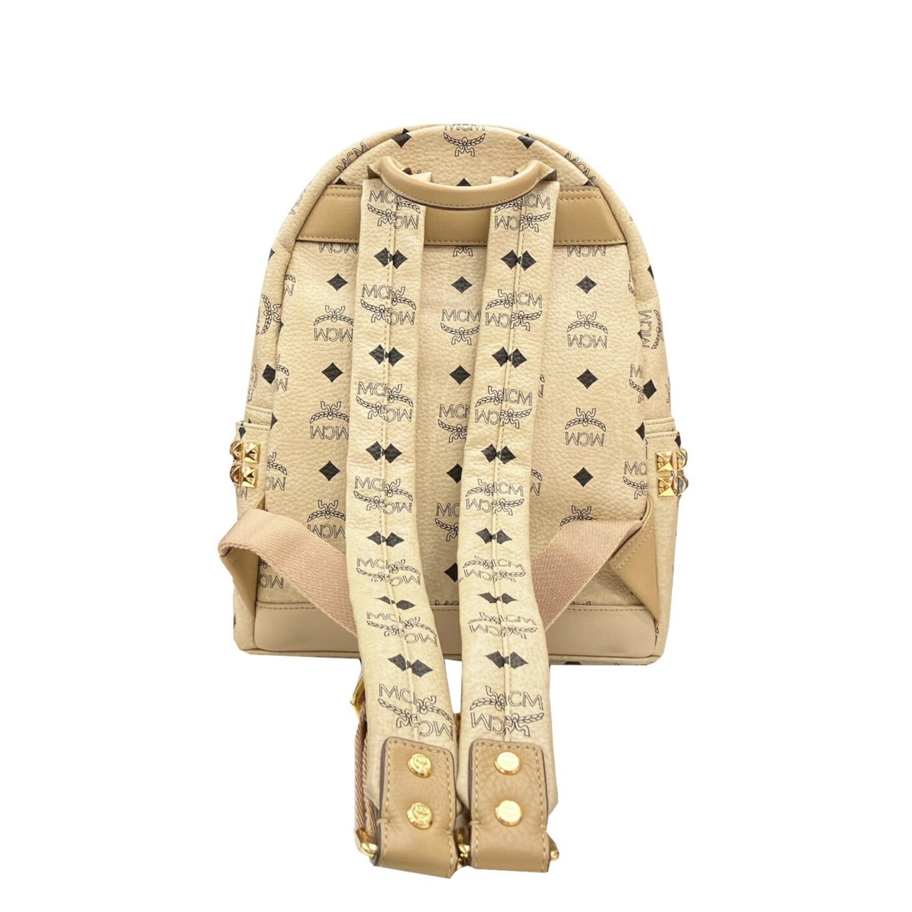 MCM Studded Backpack with Side Studs