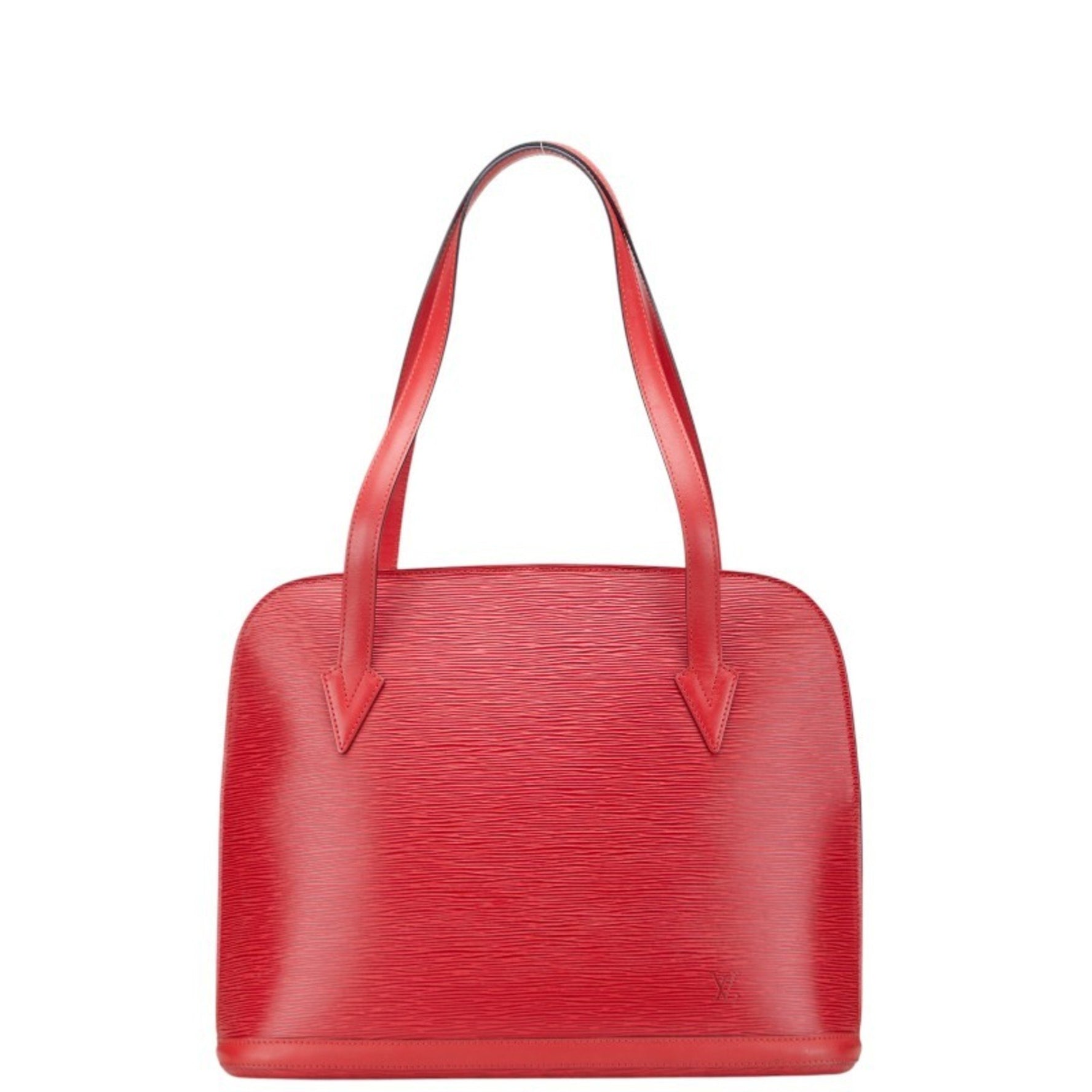 Louis Vuitton Epi Lussac Tote Bag, One-Shoulder Bag Castilian Red Leather