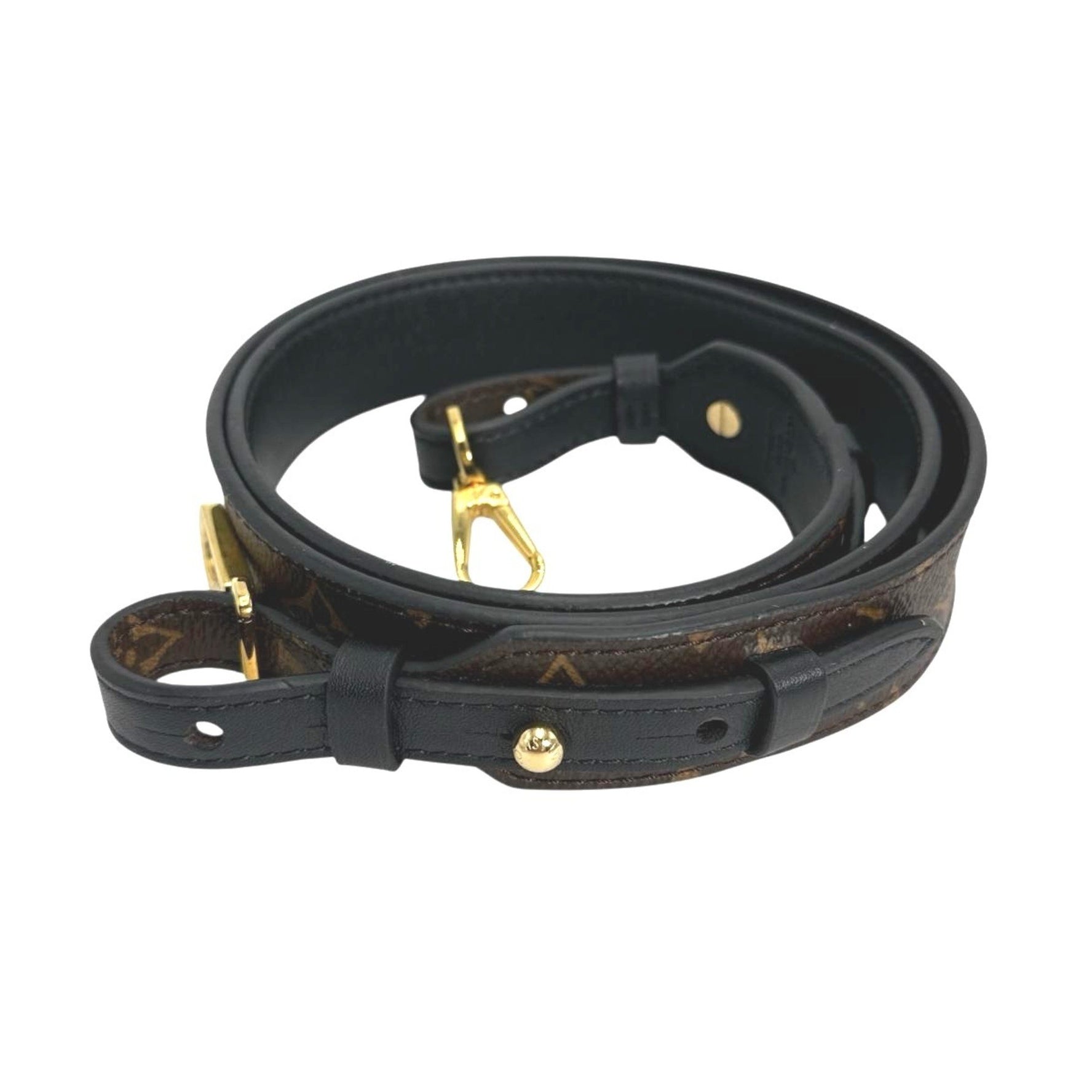 Louis Vuitton Shoulder Strap Monogram Width Canvas Brown