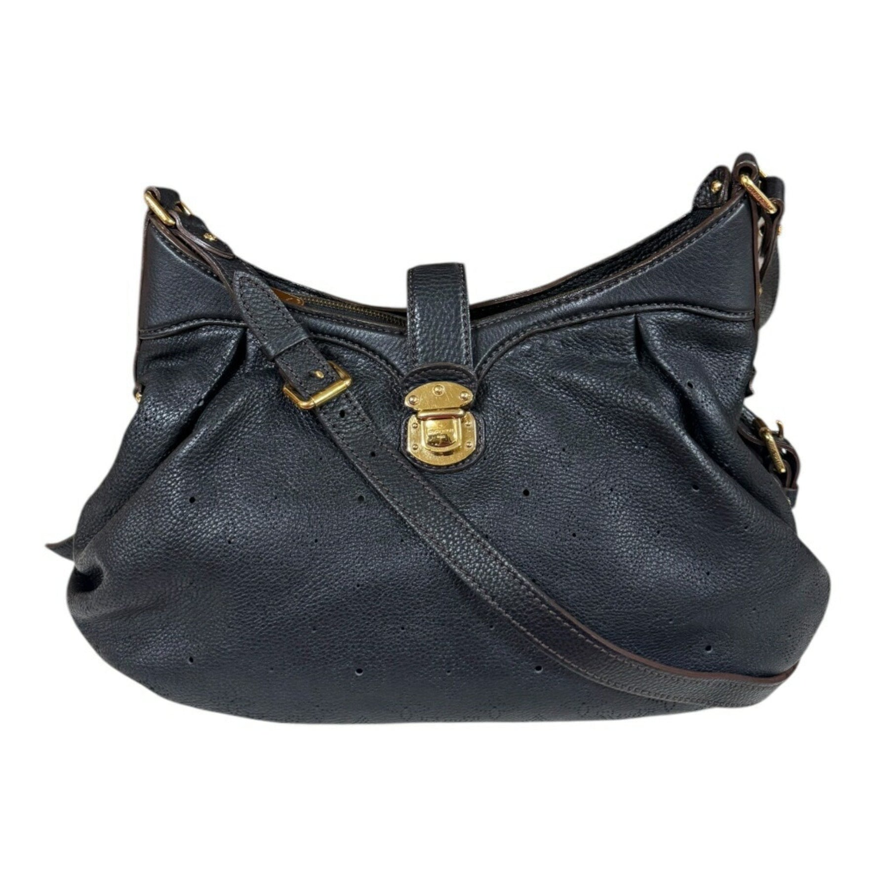 Louis Vuitton XS Mahina Shoulder Bag Monogram M95660 Black Women's LOUIS VUITTON