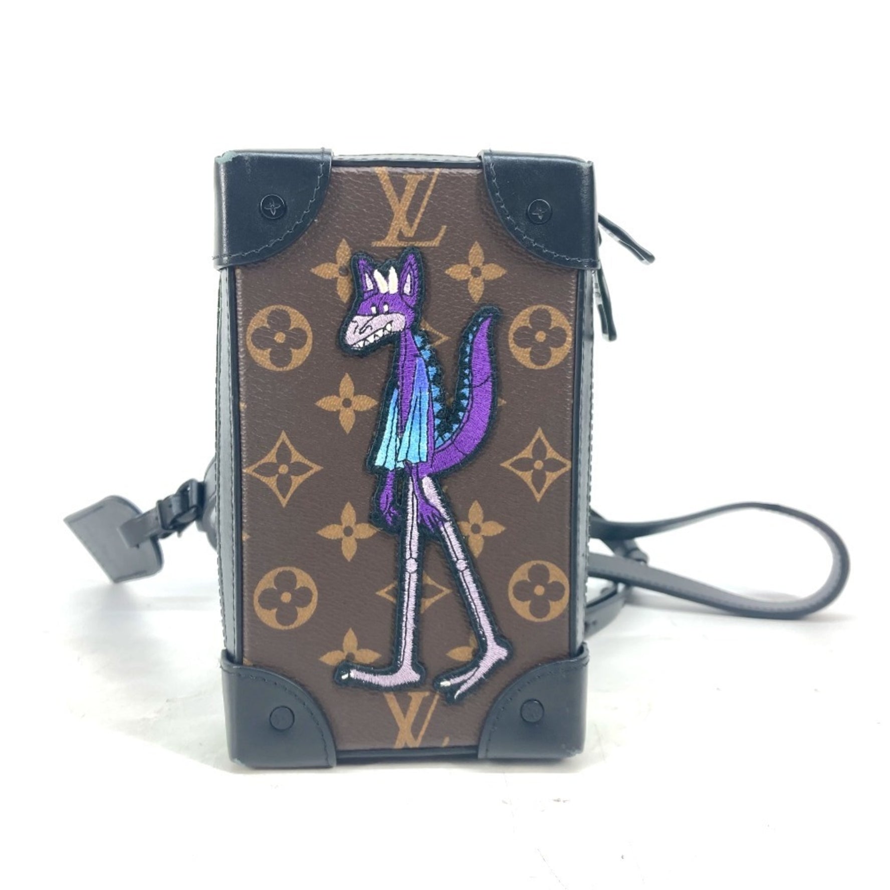 Louis Vuitton Monogram Soft Trunk Phone Box Bag Pochette Crossbody Shoulder Canvas Men's