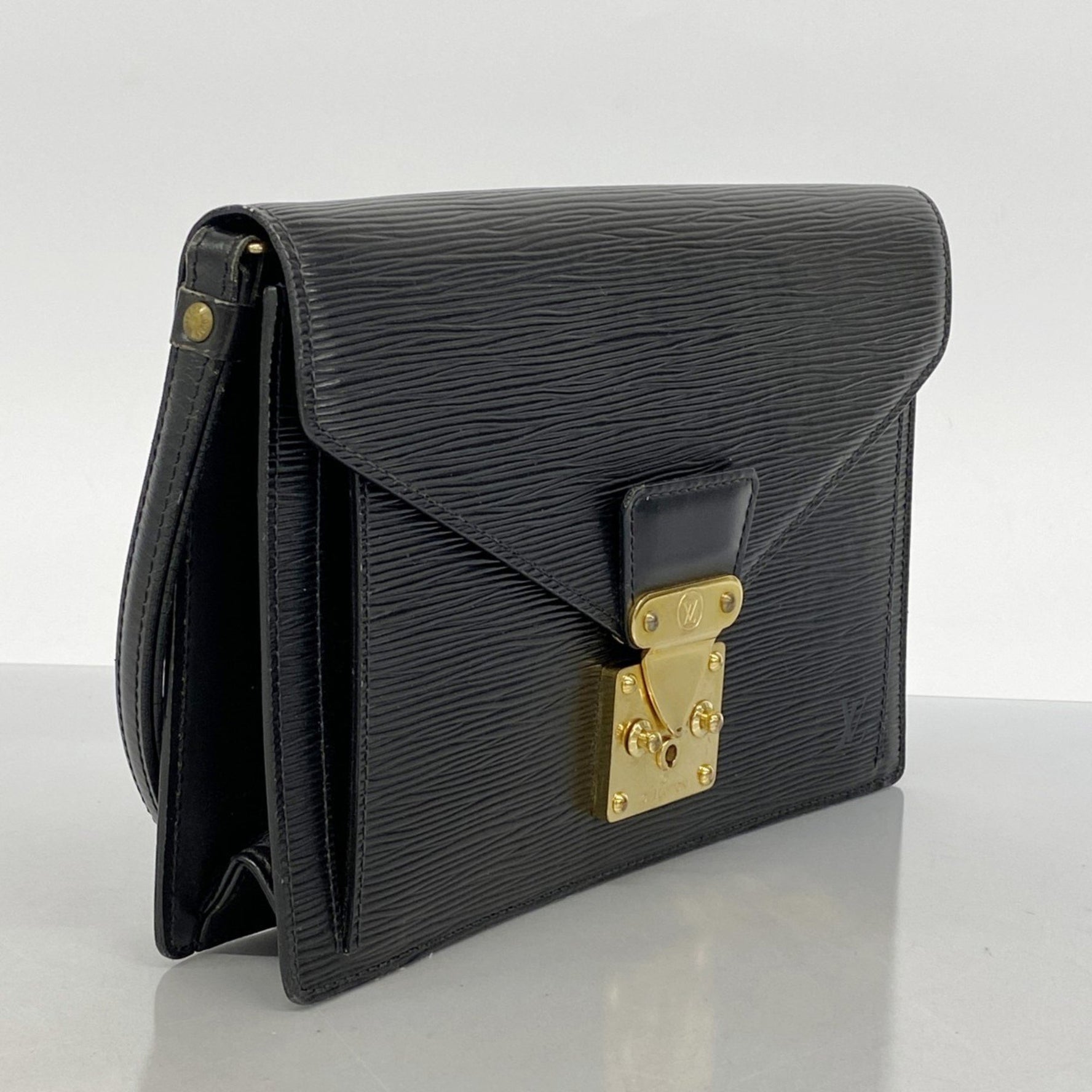 Louis Vuitton Epi Leather Pochette Serie Dragonne Clutch Bag M52612 Noir Men's
