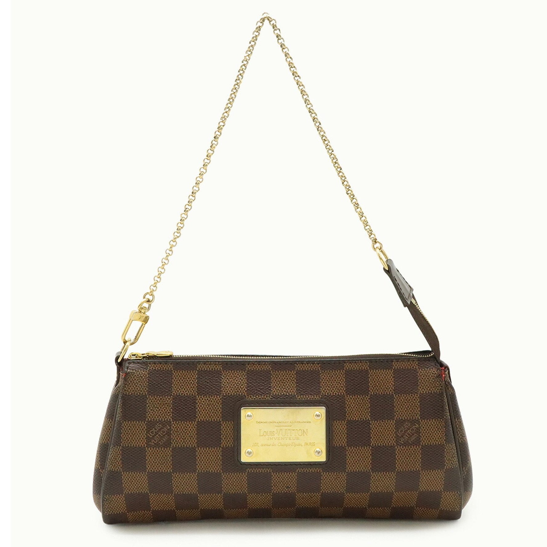 LOUIS VUITTON Damier Eva Pouch Chain Shoulder Bag Clutch N55213