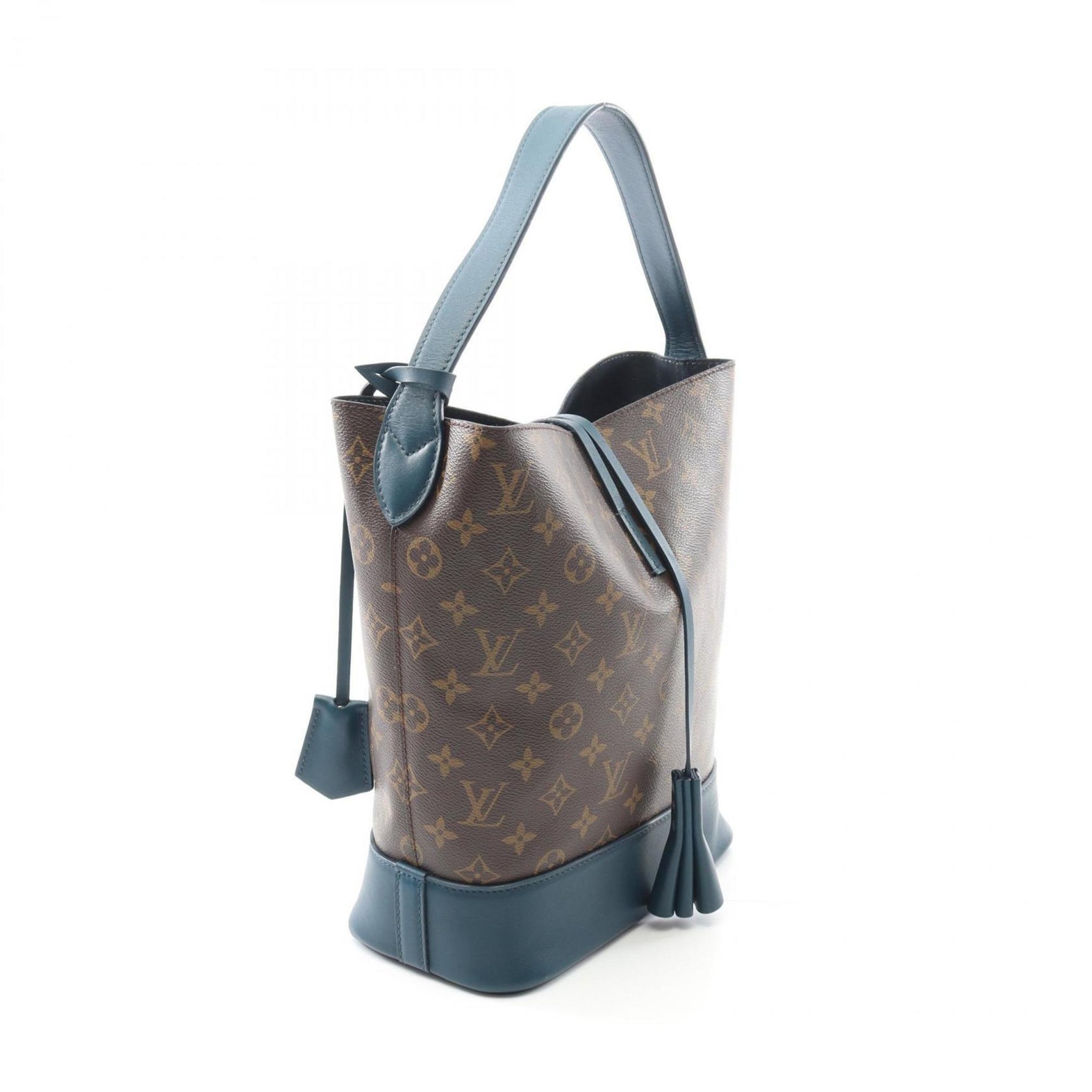 Louis Vuitton GM Shoulder Bag in Coated Canvas and Leather, Monogram Idor, Brown Blue