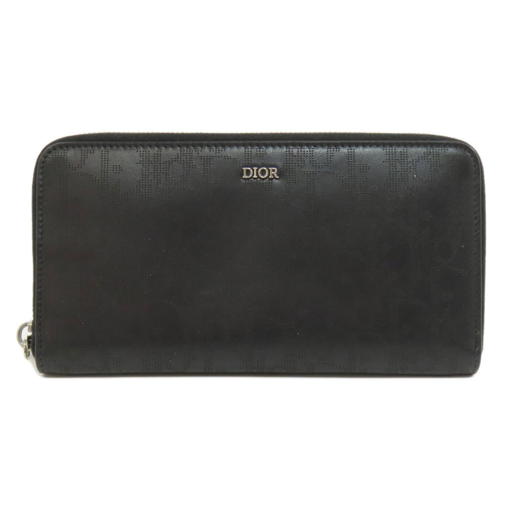 Christian Dior Oblique Galaxy Long Wallet in Calfskin Leather CHRISTIAN DIOR