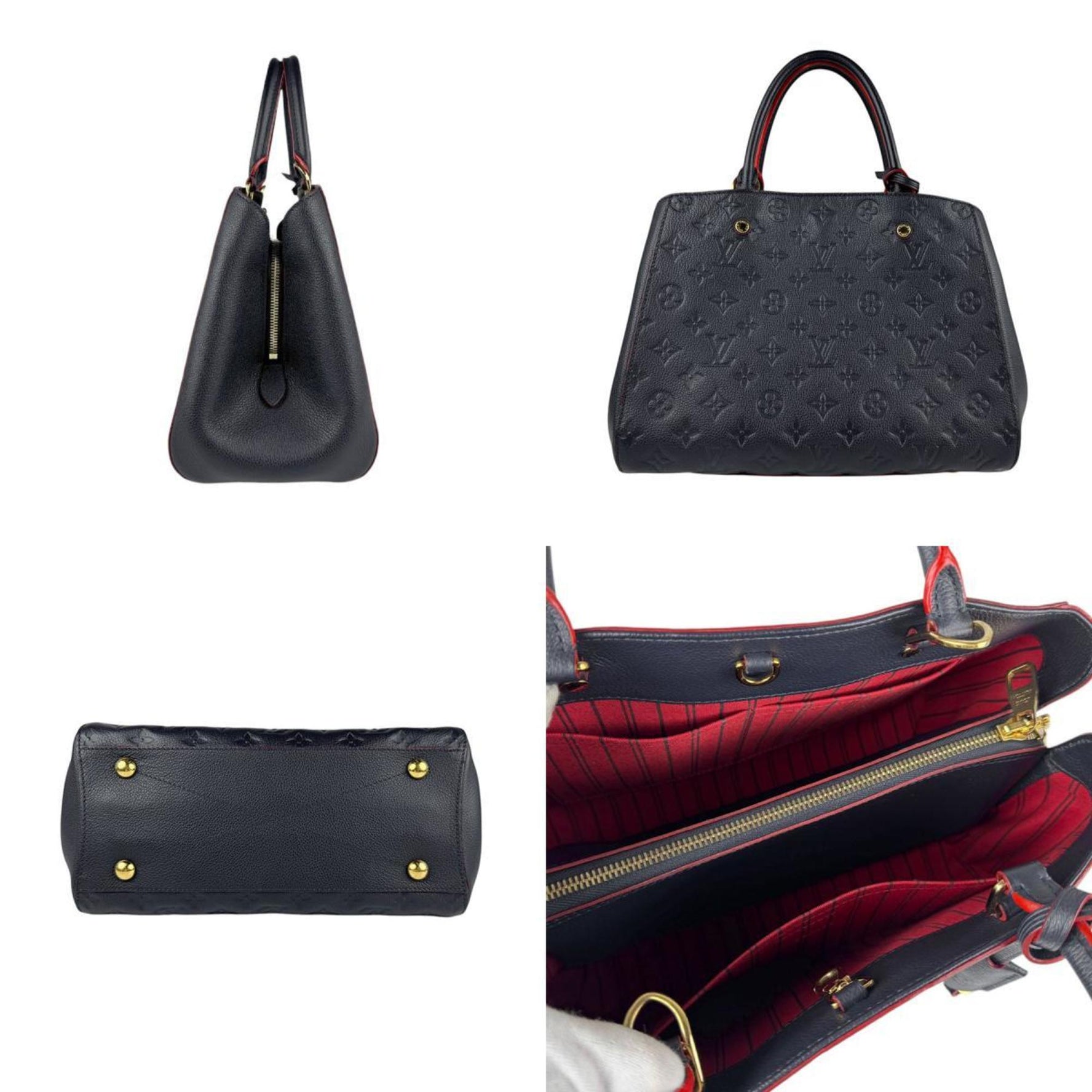 Louis Vuitton Handbag Shoulder Bag Monogram Empreinte Montaigne BB Gold