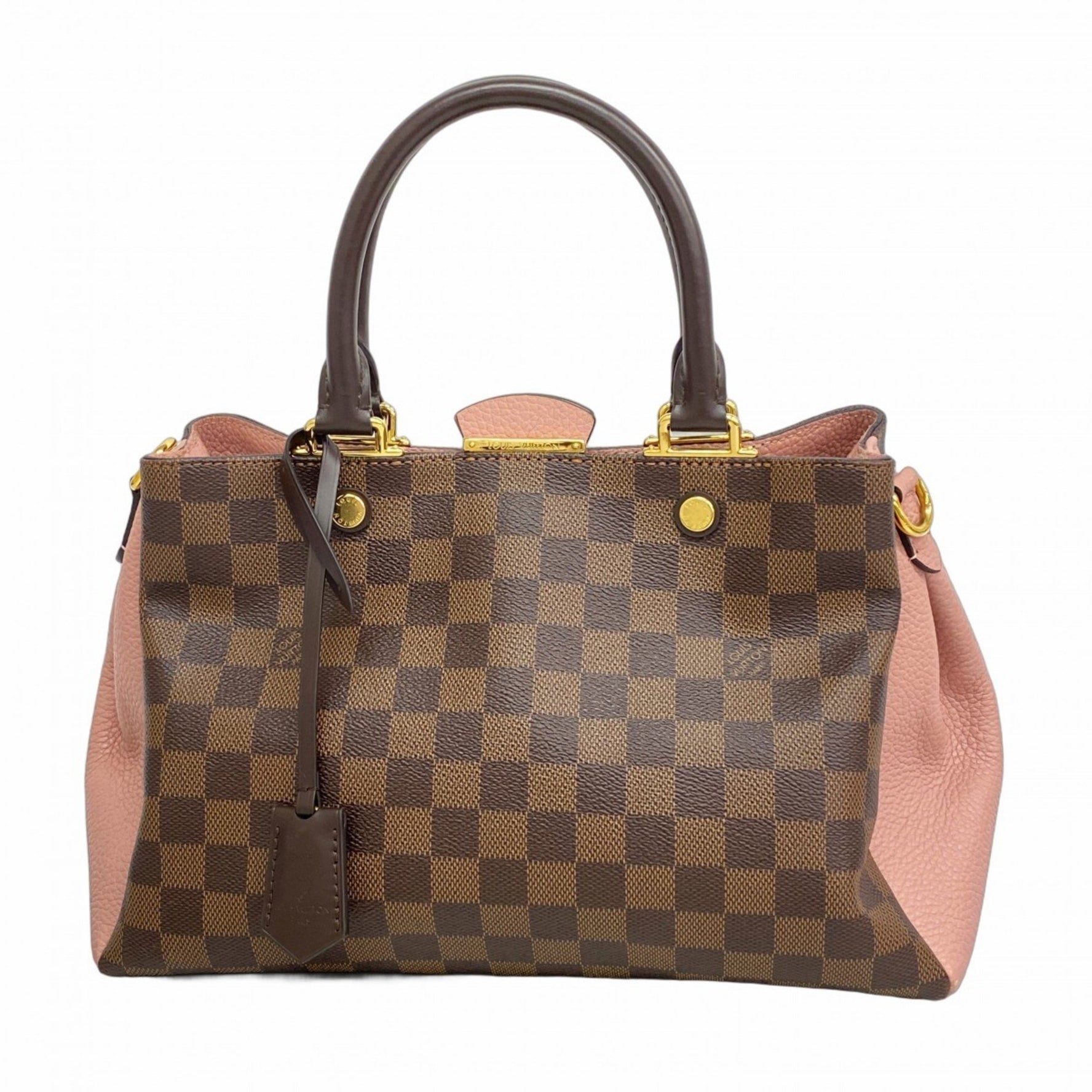 Louis Vuitton Damier Brittany Handbag N41674 Magnolia Women's