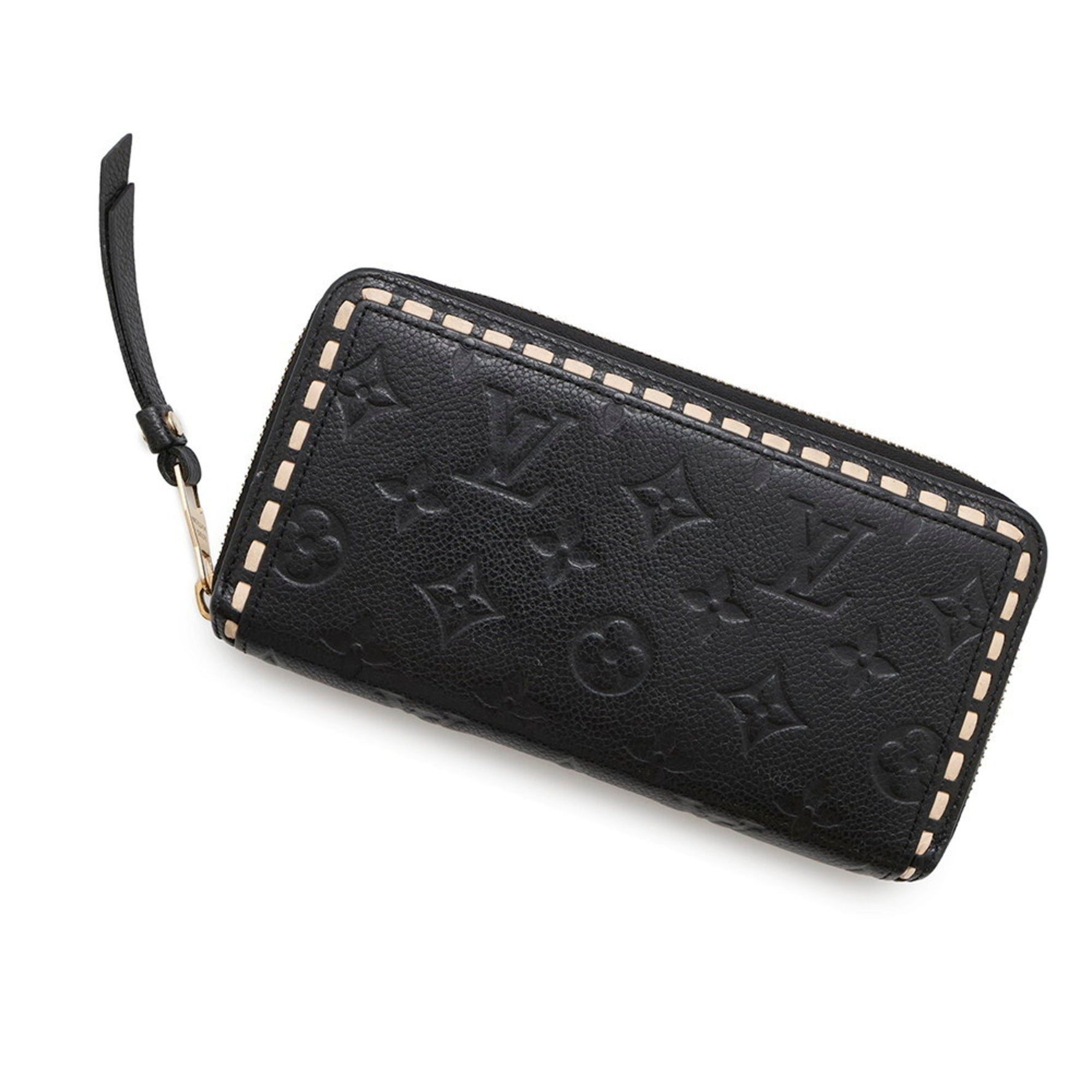 Louis Vuitton Long Wallet Monogram Empreinte Zippy Black