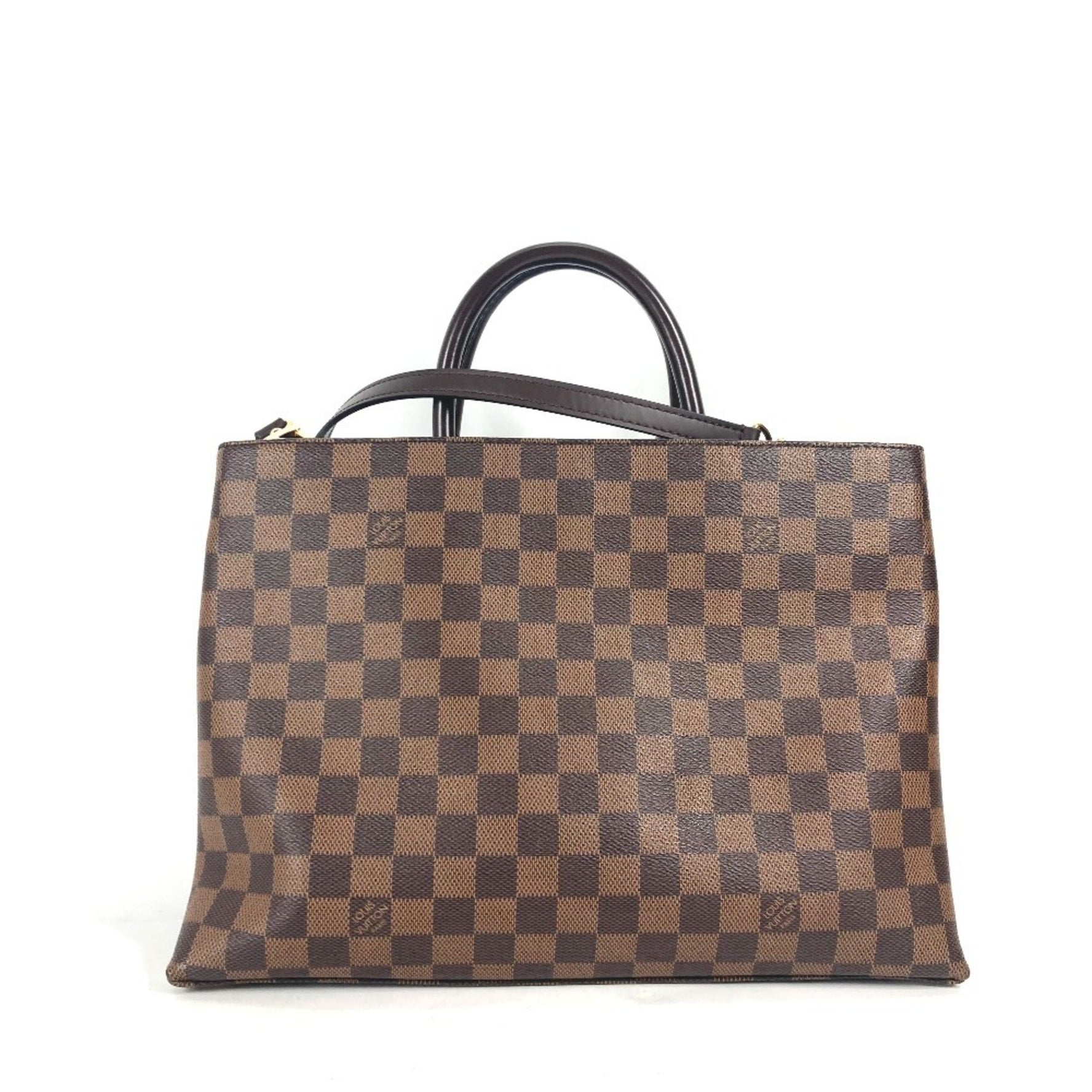 LOUIS VUITTON N41582 Damier Brompton 2-Way Shoulder Bag, Tote Handbag, Canvas, Women's, Ebene, Brown