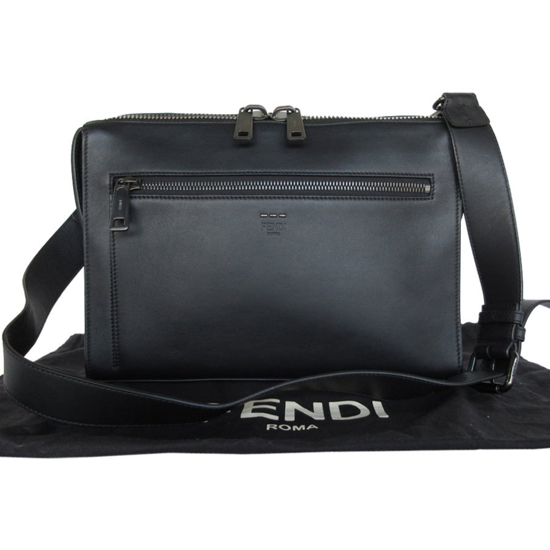 FENDI Shoulder Bag Leather