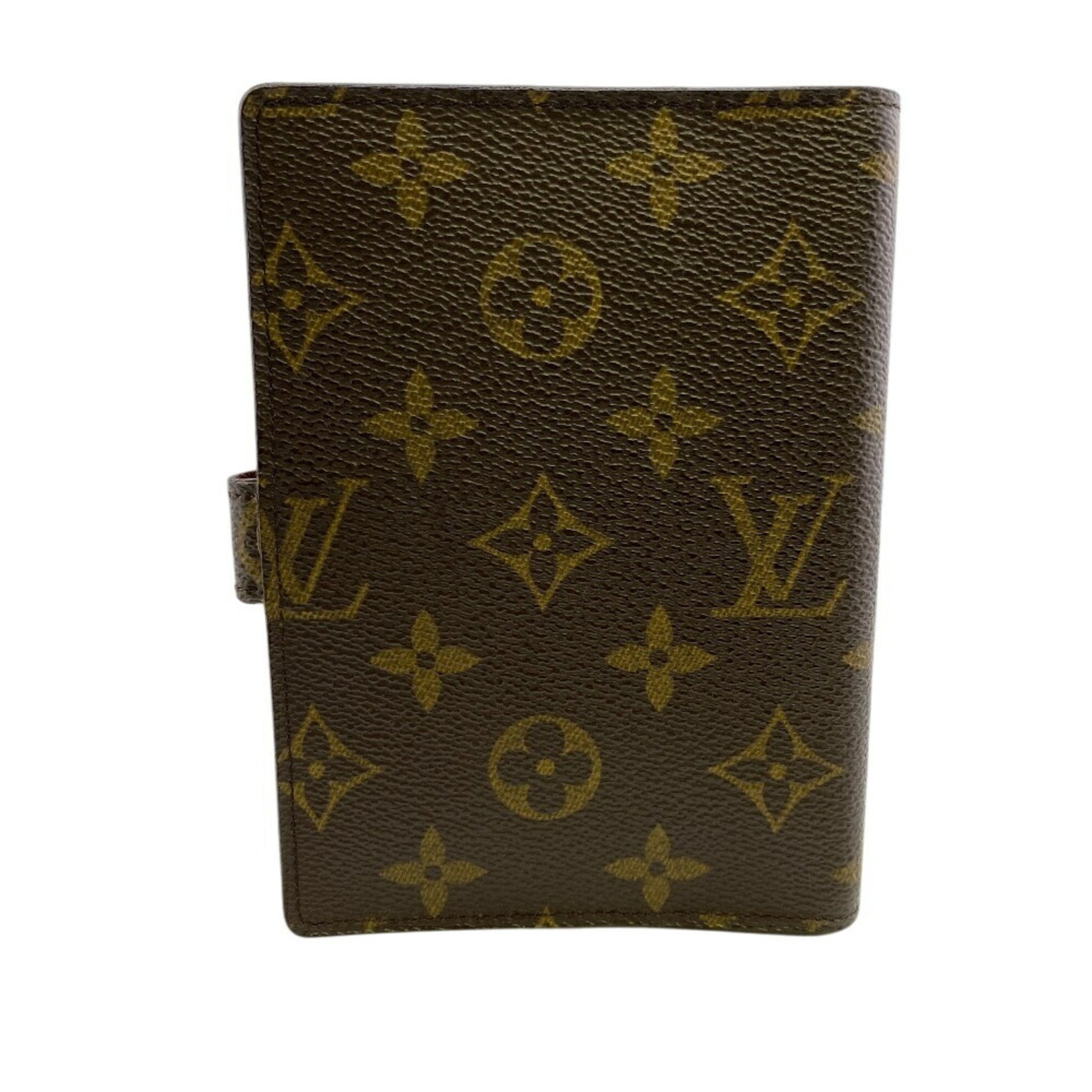 LOUIS VUITTON R20005 Agenda PM Monogram Planner Cover, Premium Genuine Leather, Brown, Unisex