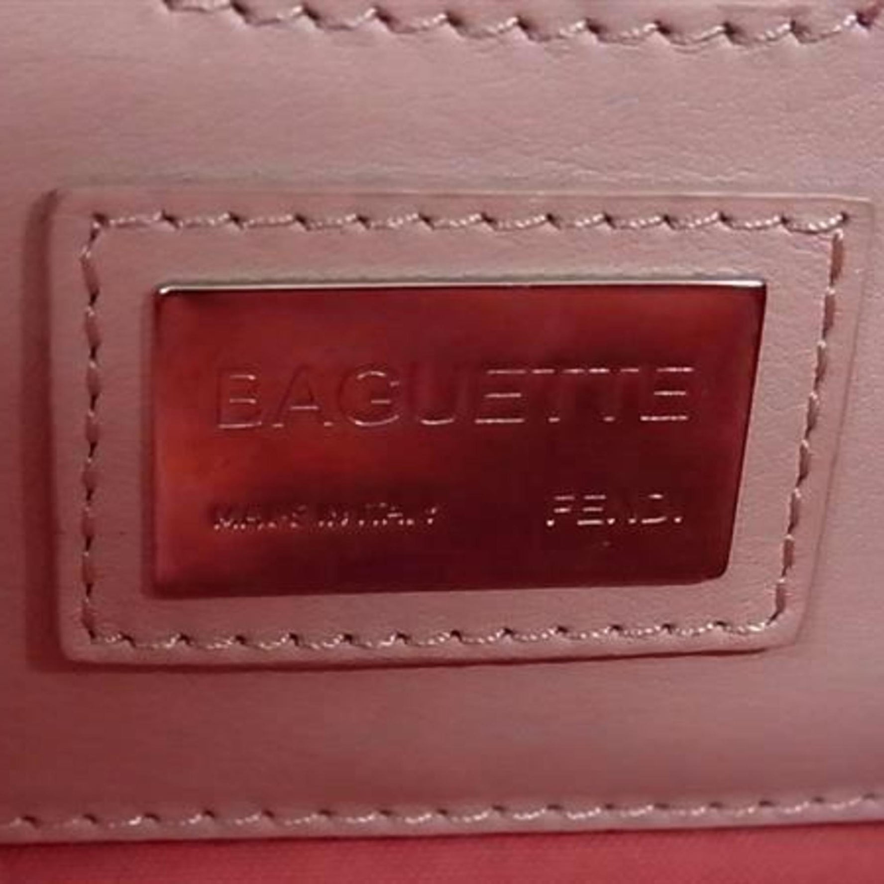 FENDI Mamma Baguette Monster Series Handbag Pink Multicolor Leather Fur Jeweled