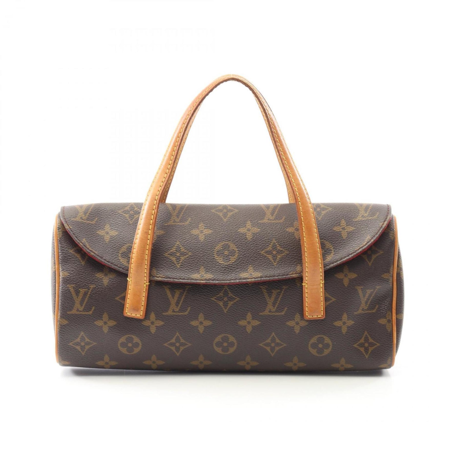 Louis Vuitton Sonatine Handbag Coated Canvas Leather Monogram