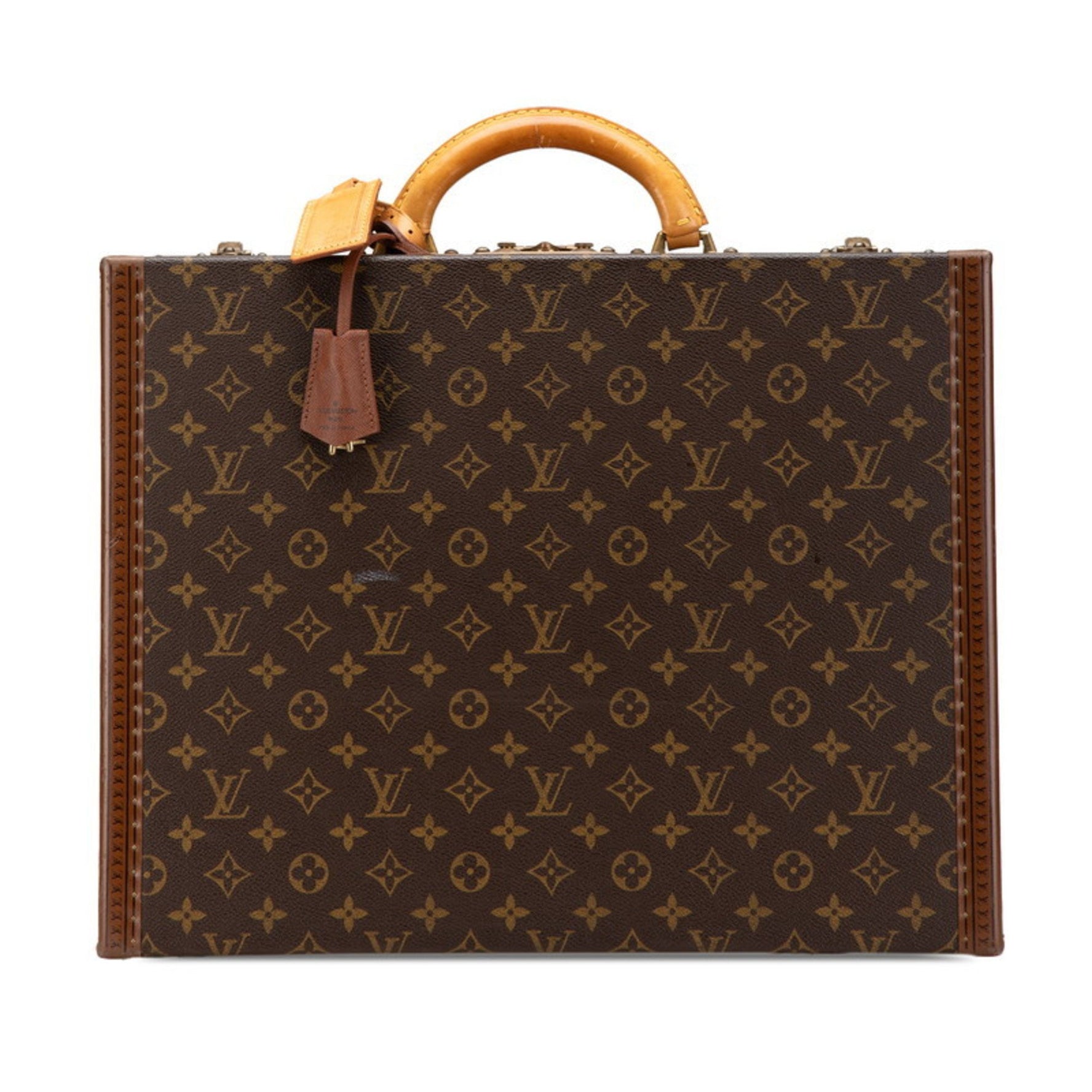 Louis Vuitton Monogram President Crassol Attache Case Trunk PVC Leather